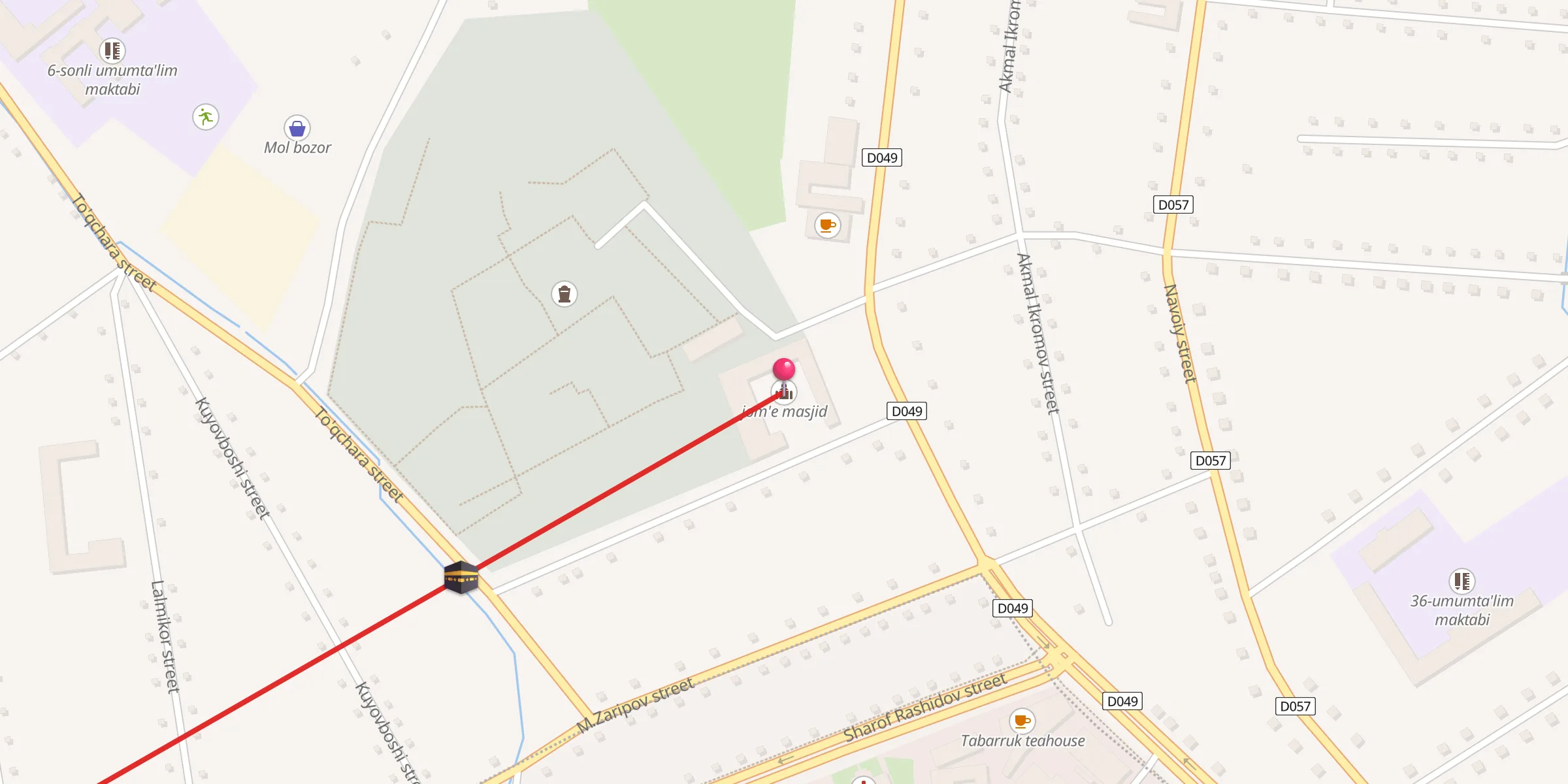 Carte de localisation : jom'e masjid