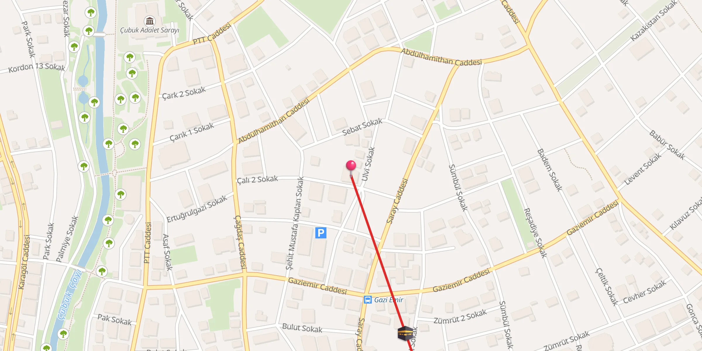 Carte de localisation : Nur Muhammed Camii