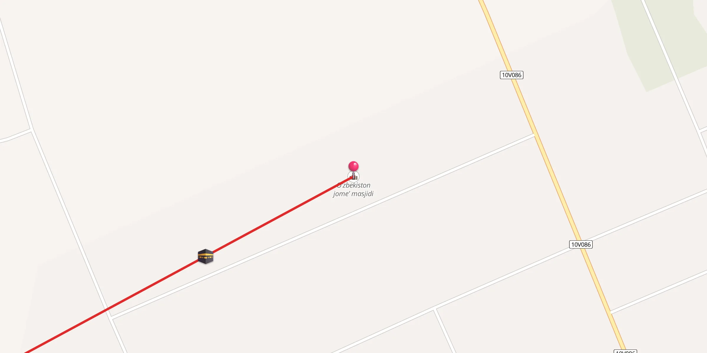 Carte de localisation : O‘zbekiston jome’ masjidi