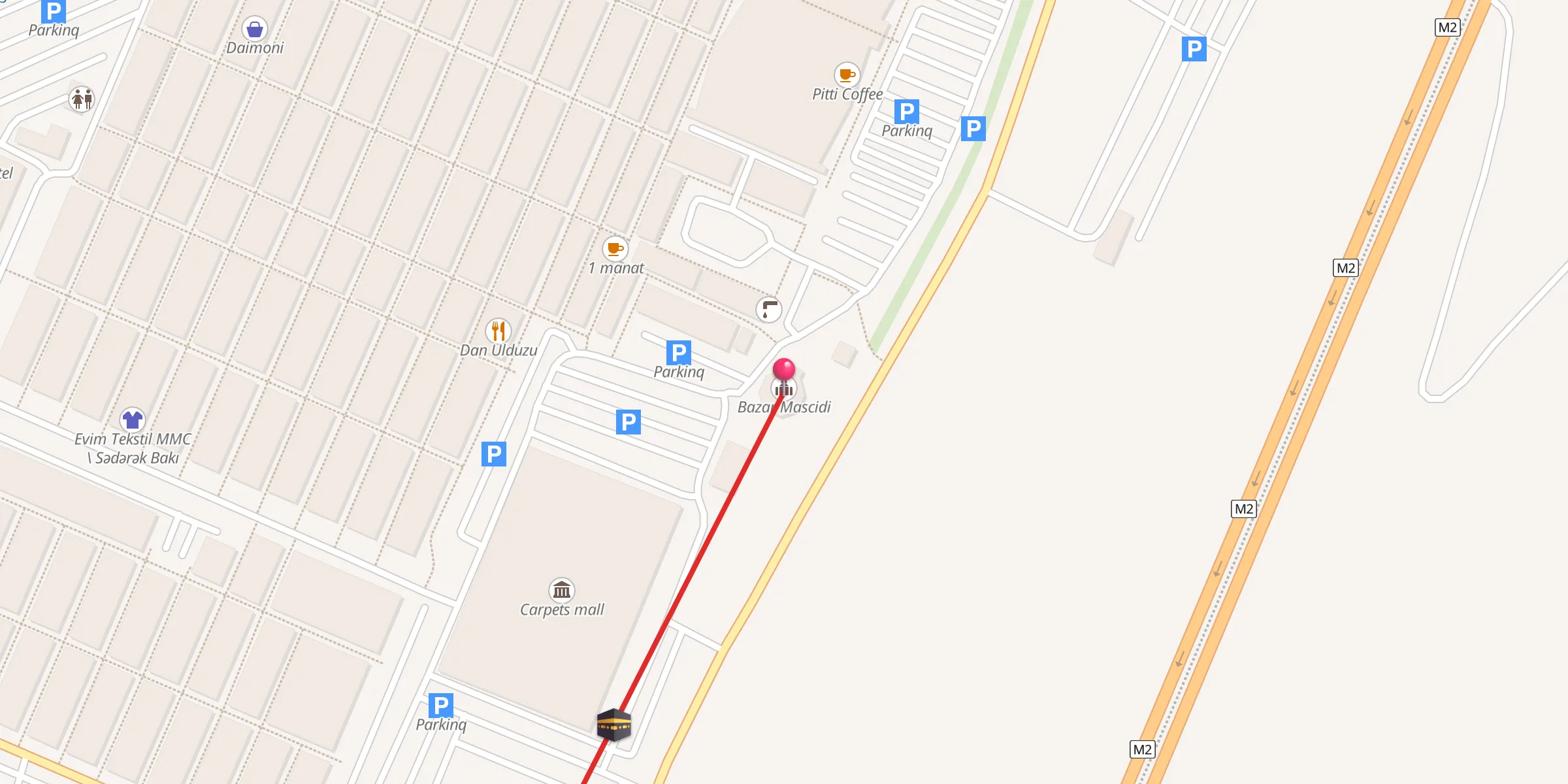 Carte de localisation : Bazar Mascidi