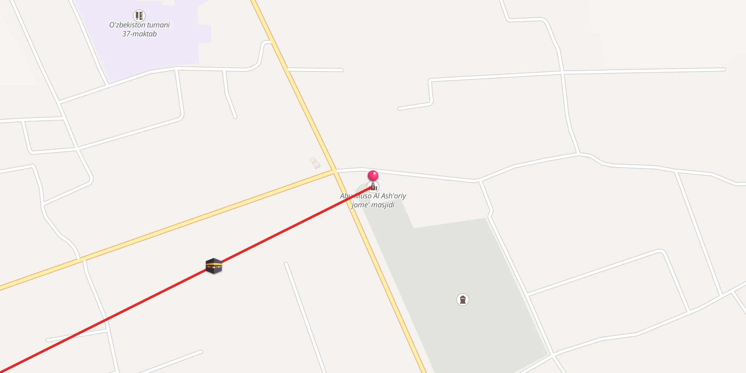 Carte de localisation : Abu Muso Al Ash'oriy jome' masjidi
