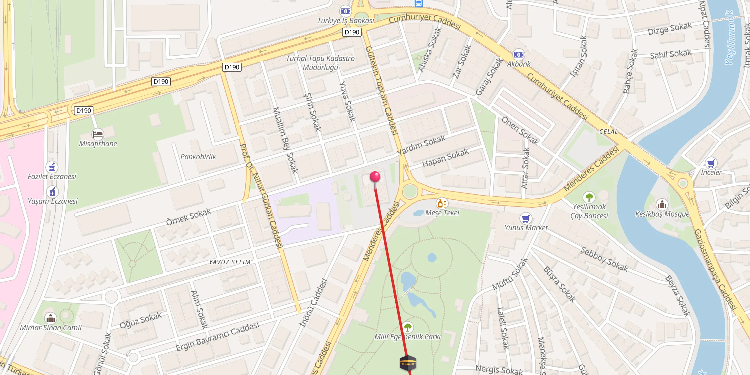 Carte de localisation : Merkez Cami