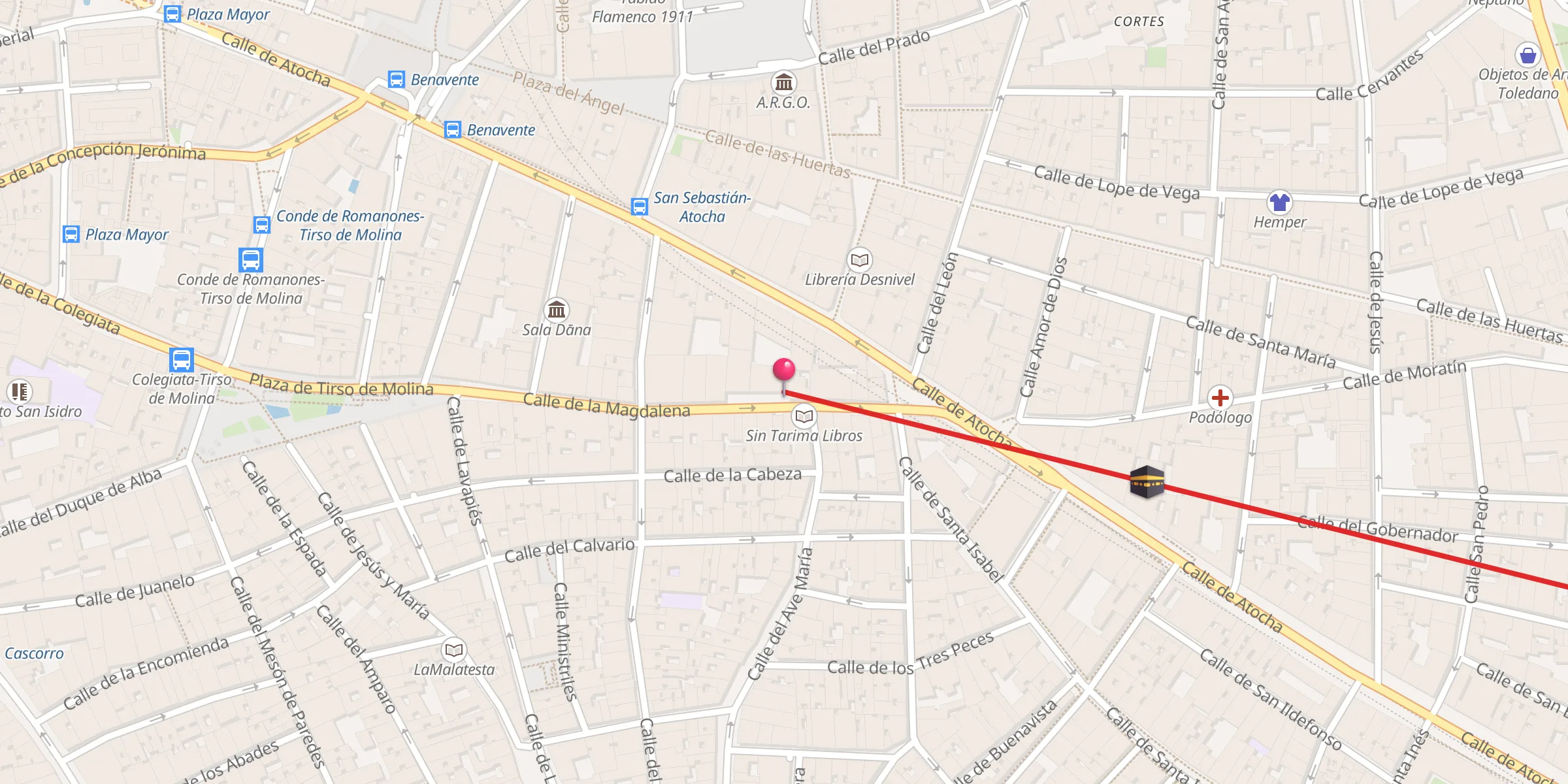 Carte de localisation : Comunidad Islámica Mezquita Al-Huda