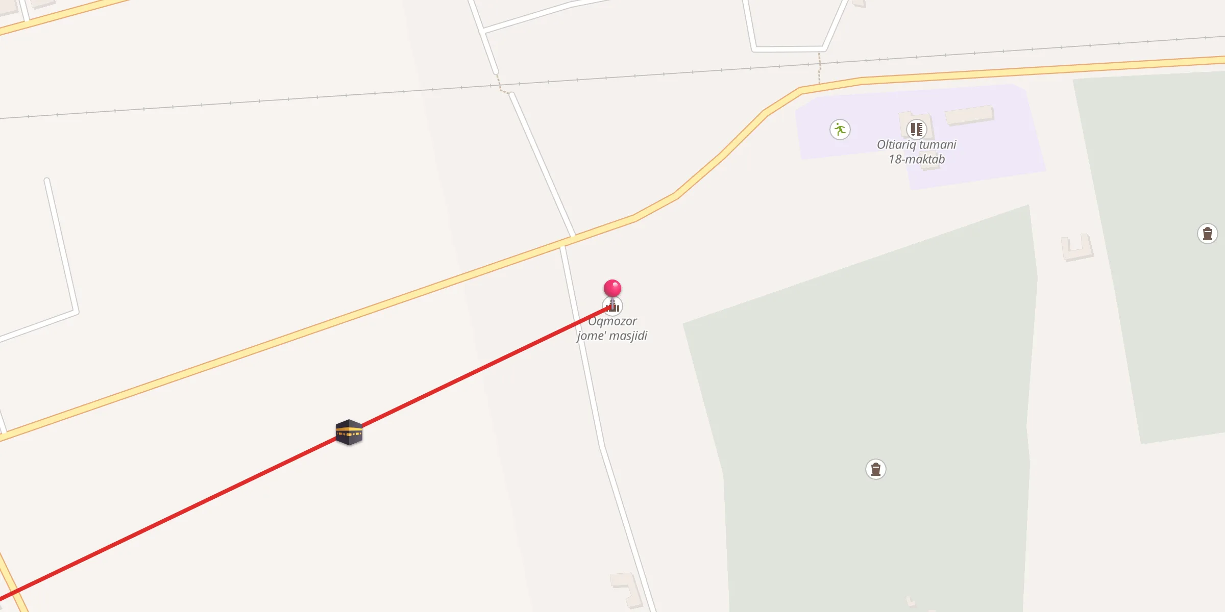 Carte de localisation : Oqmozor jome' masjidi