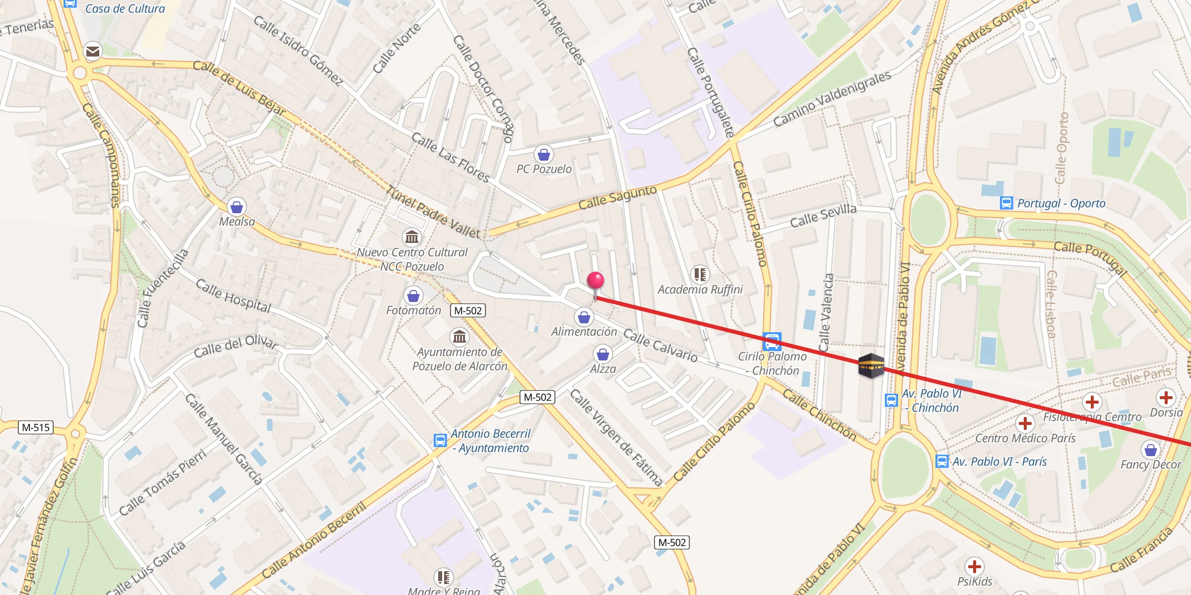 Carte de localisation : Mezquita Al Gofran