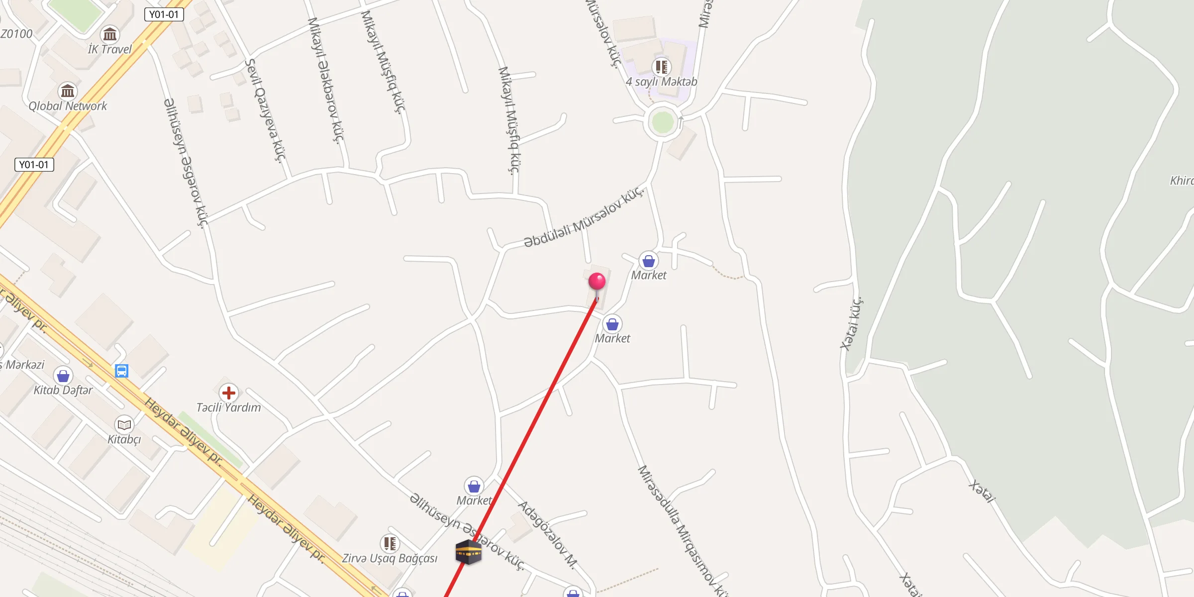 Carte de localisation : Xırdalan Cümə Məscidi