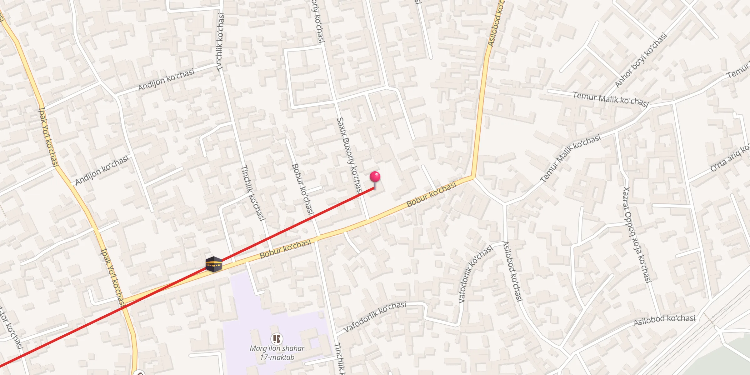 Carte de localisation : Sahobai Zayd Binni Xorisa jome' masjidi