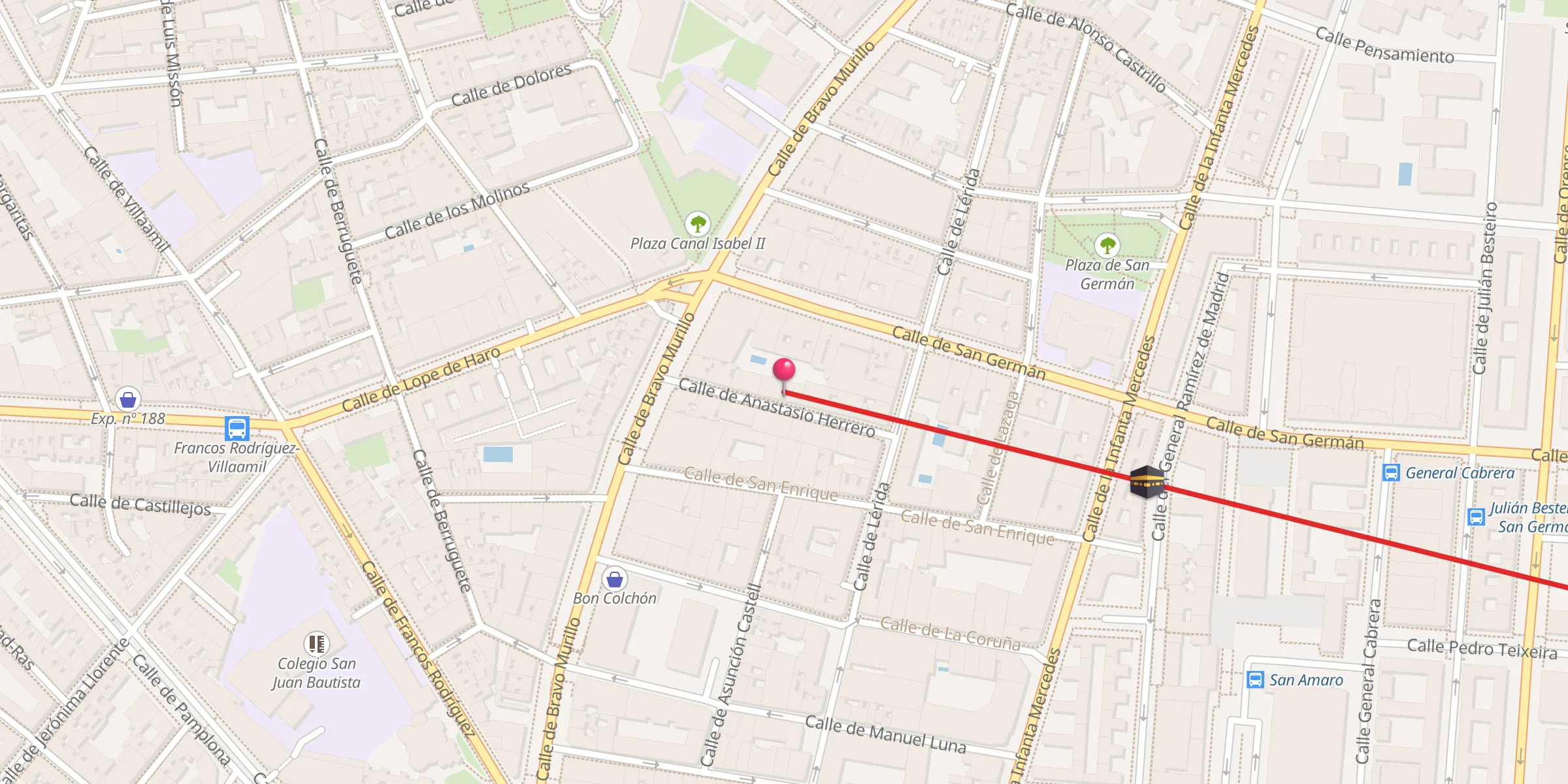 Carte de localisation : Mezquita Central de Madrid