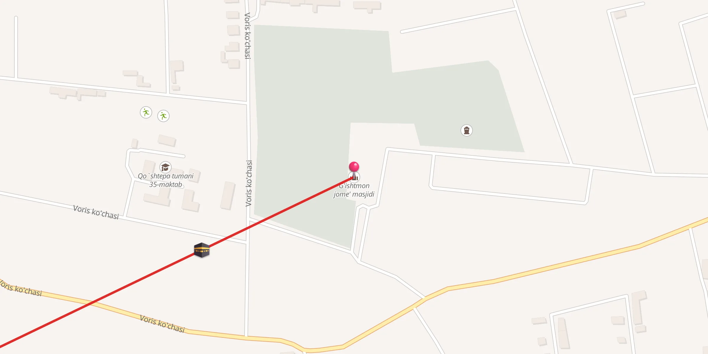 Carte de localisation : G'ishtmon jome' masjidi