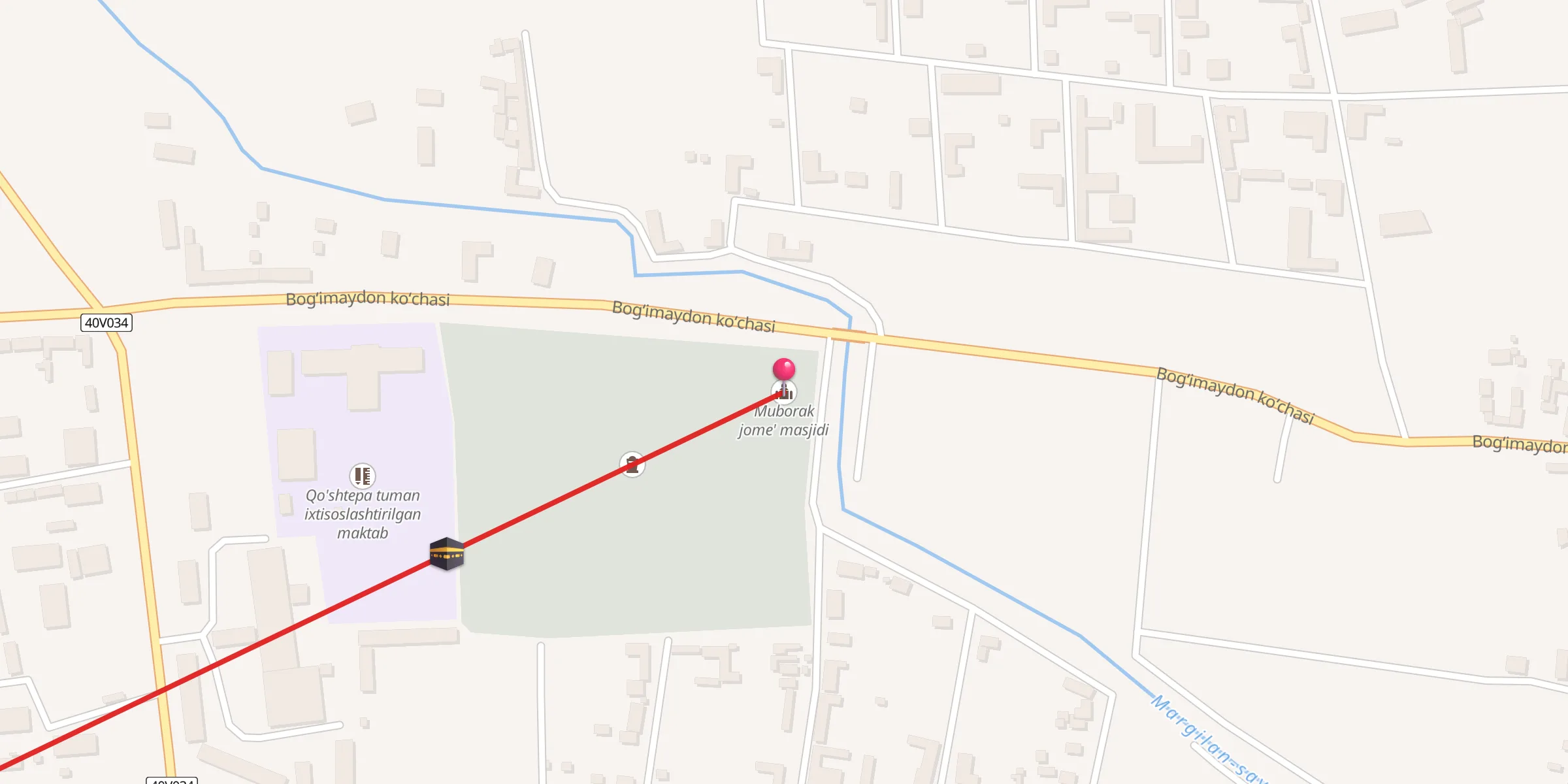 Carte de localisation : Muborak jome' masjidi