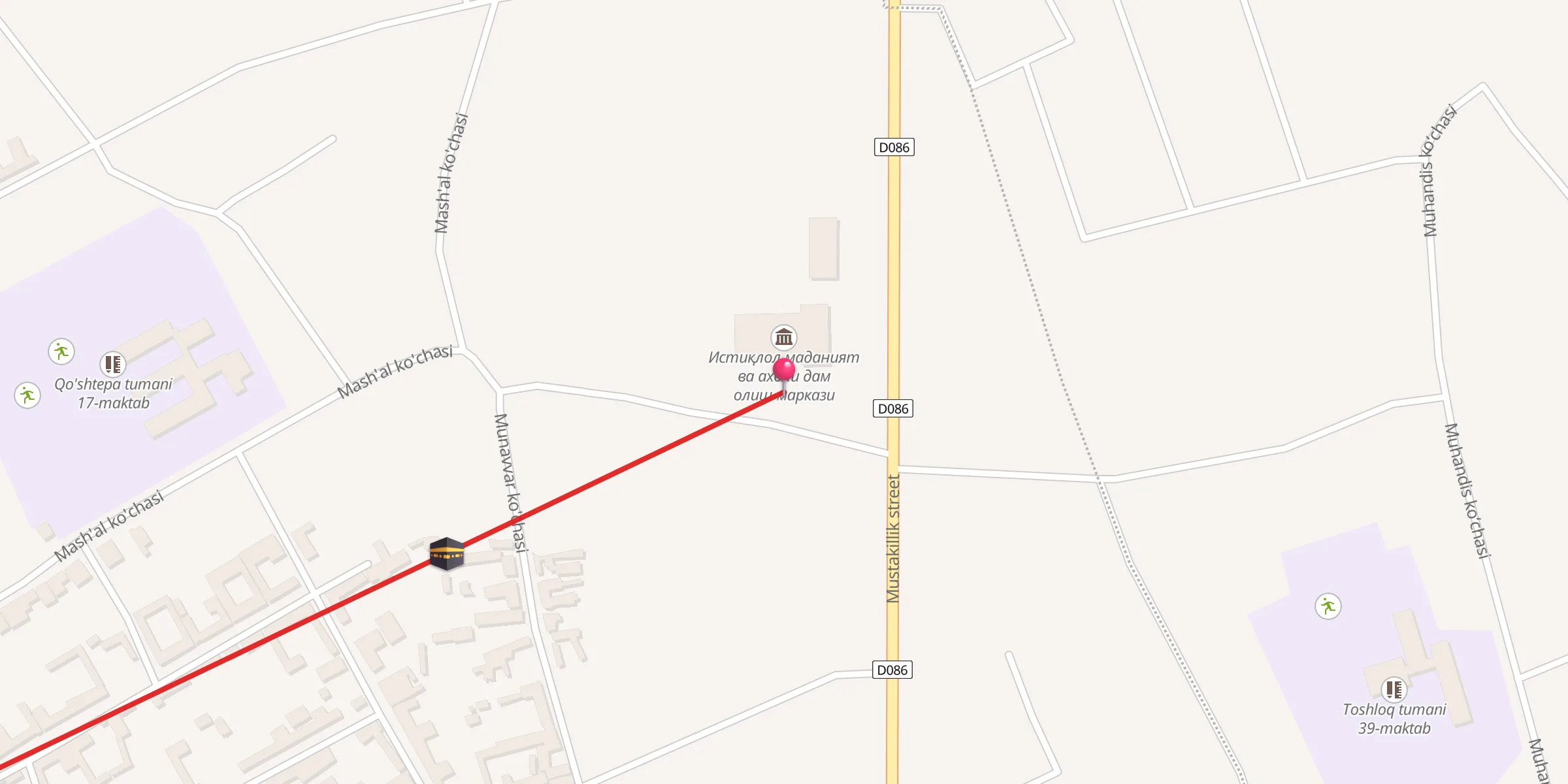 Carte de localisation : Abdusamad Oxund jome' masjidi
