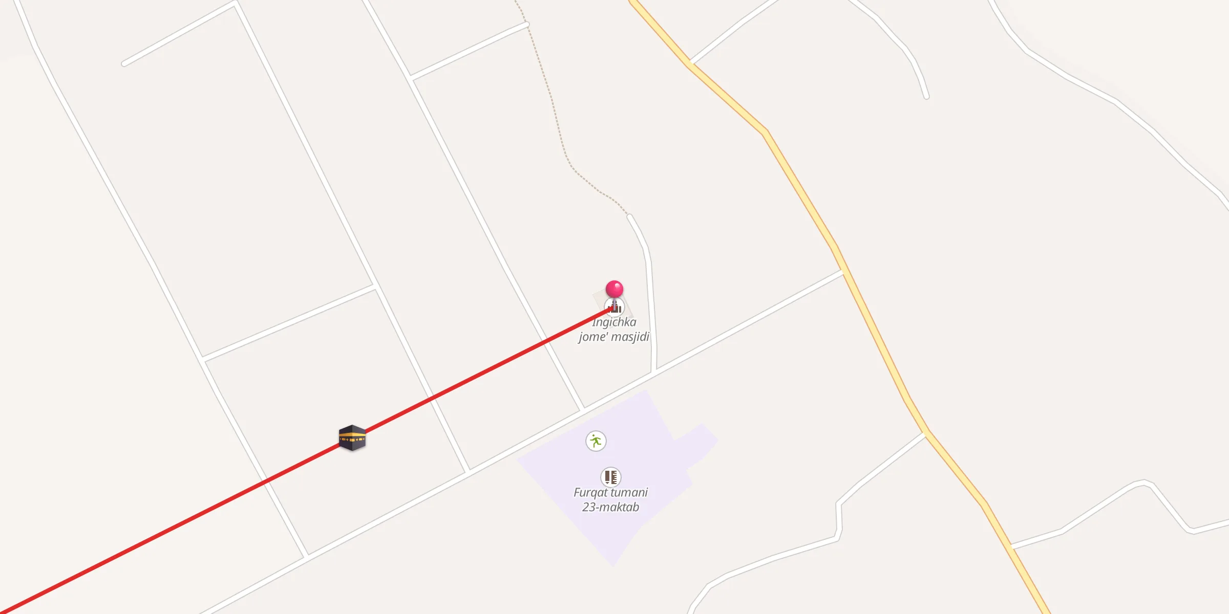 Carte de localisation : Ingichka jome' masjidi