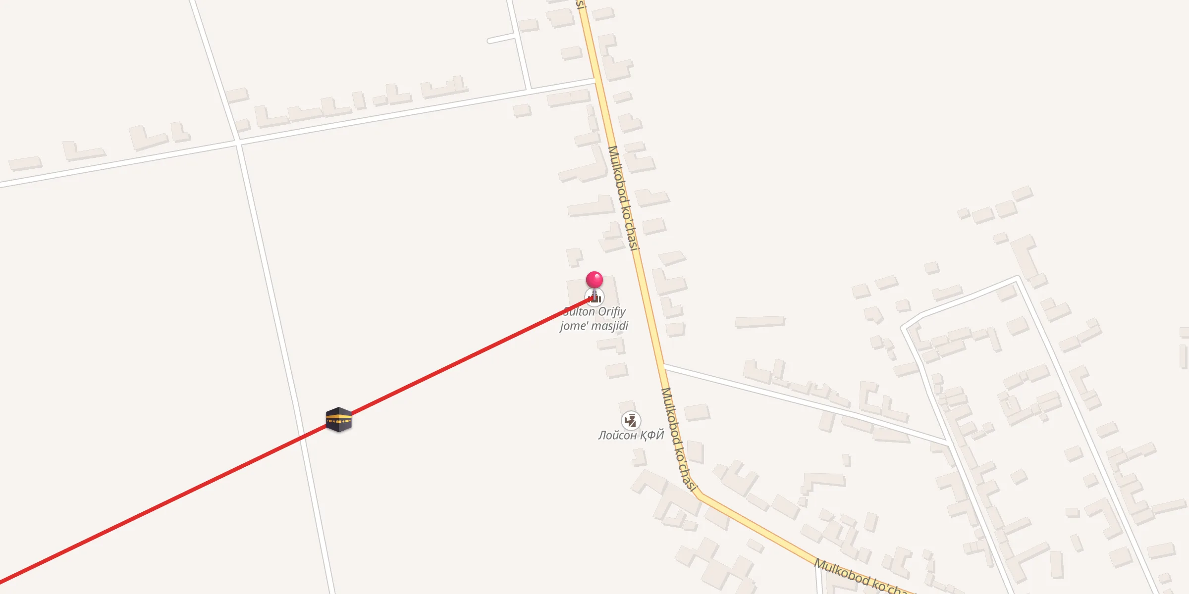 Carte de localisation : Sulton Orifiy jome' masjidi