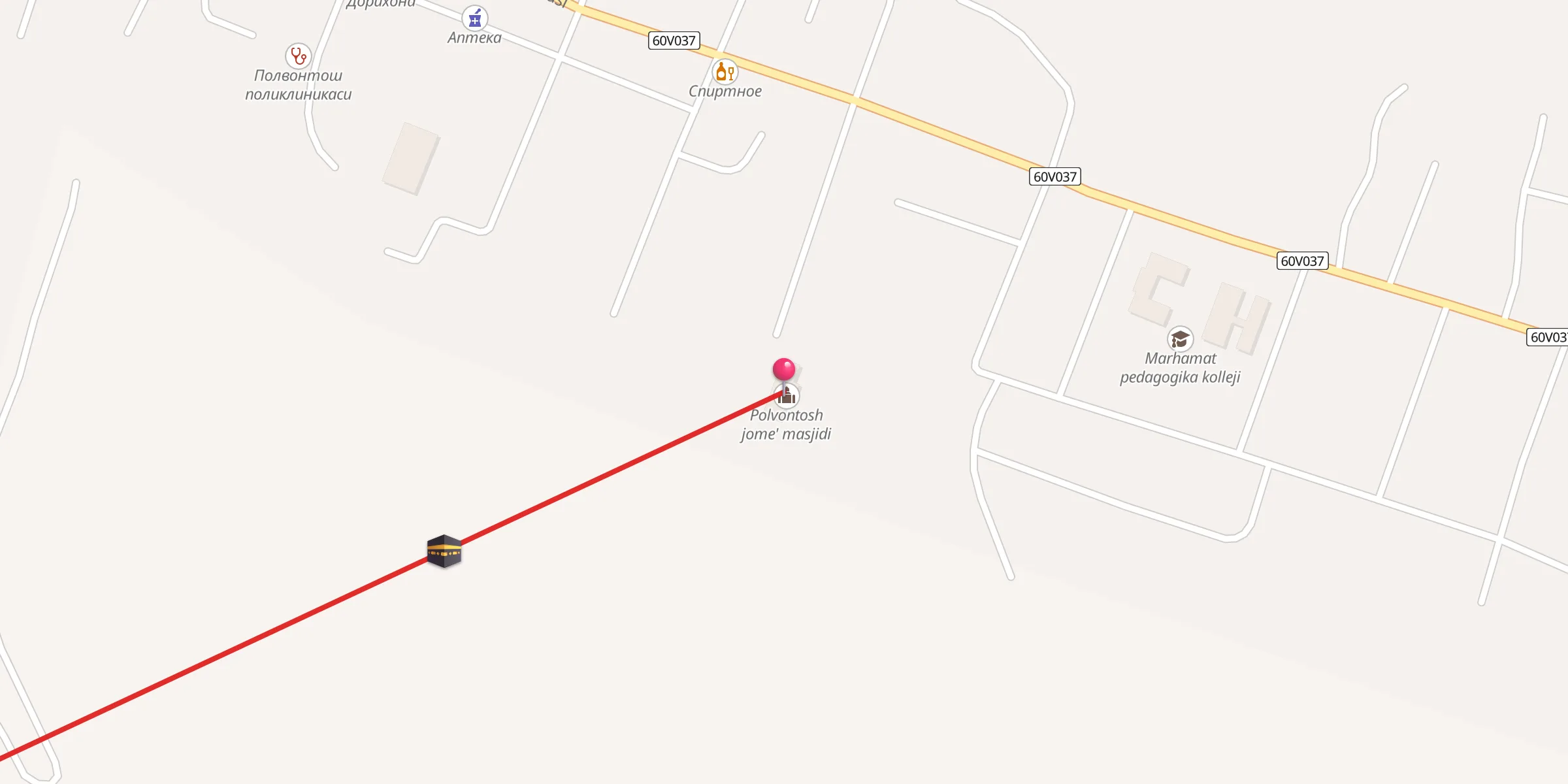 Carte de localisation : Polvontosh jome' masjidi