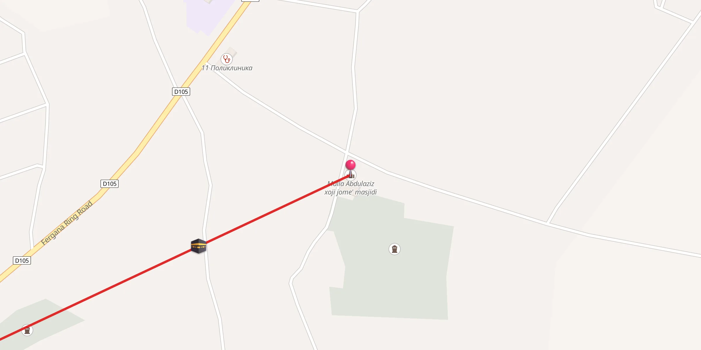 Carte de localisation : Mulla Abdulaziz xoji jome' masjidi