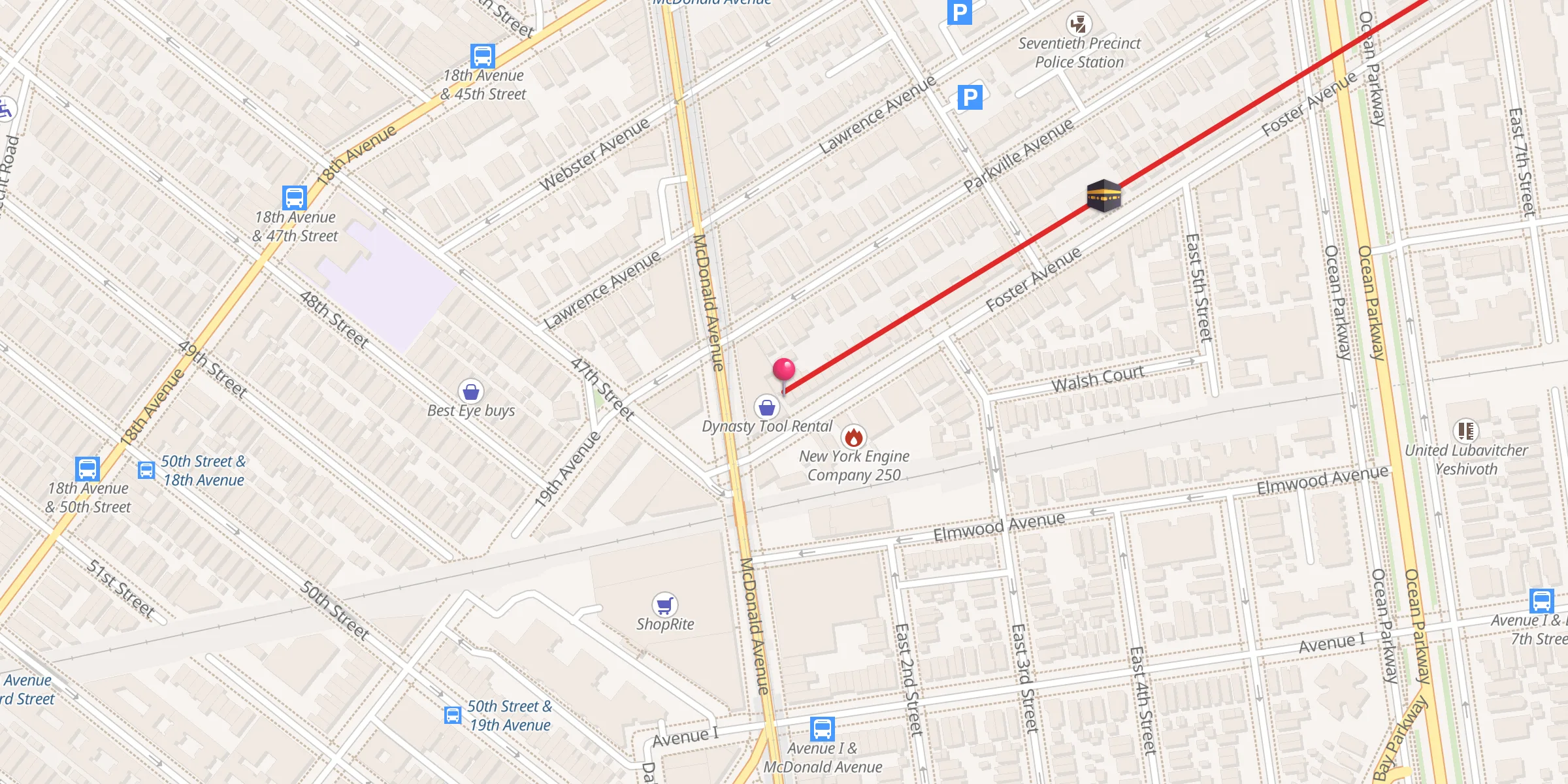 Carte de localisation : Masjid Abou Bakr