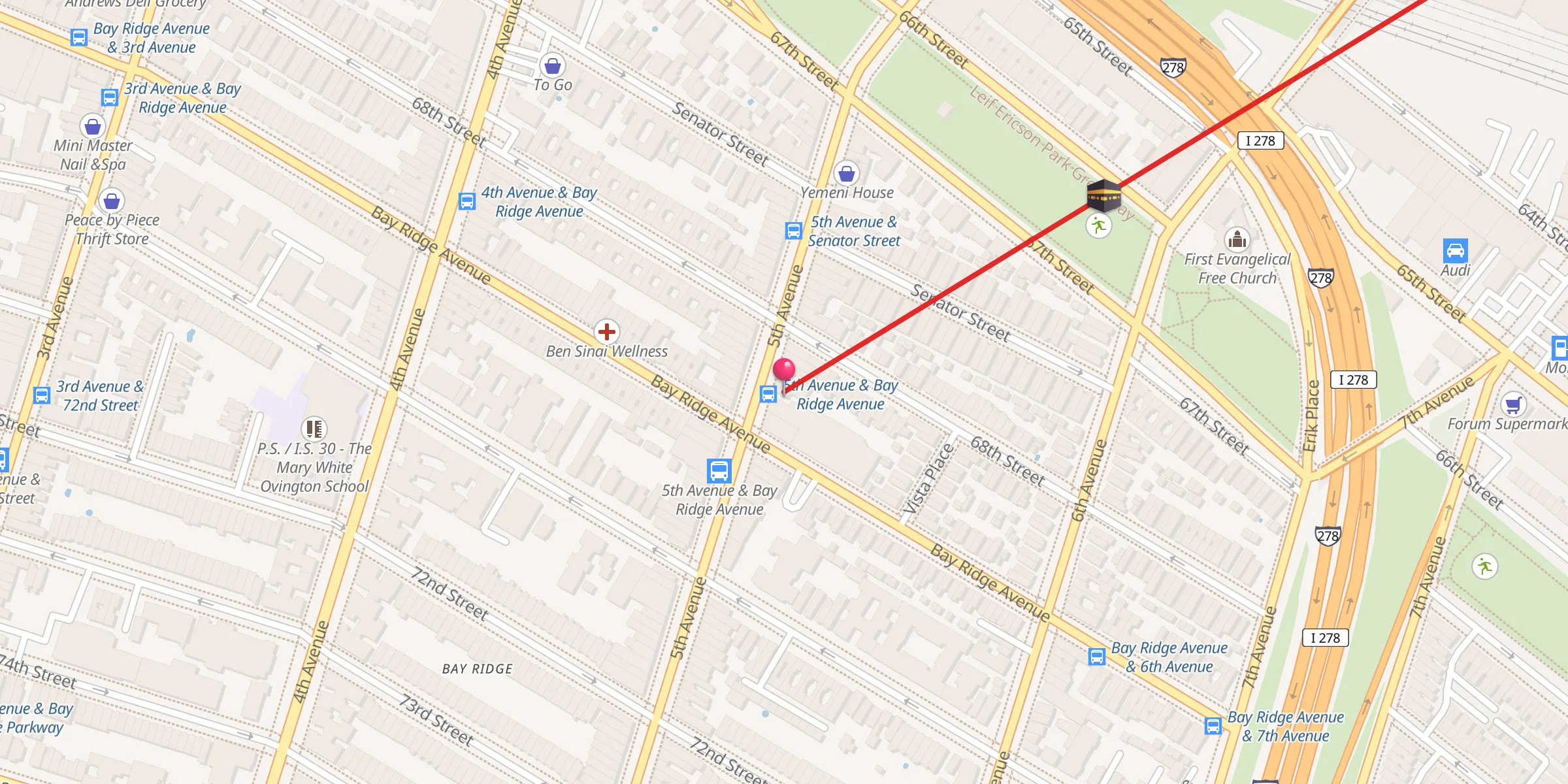 Carte de localisation : Islamic Society of Bayridge