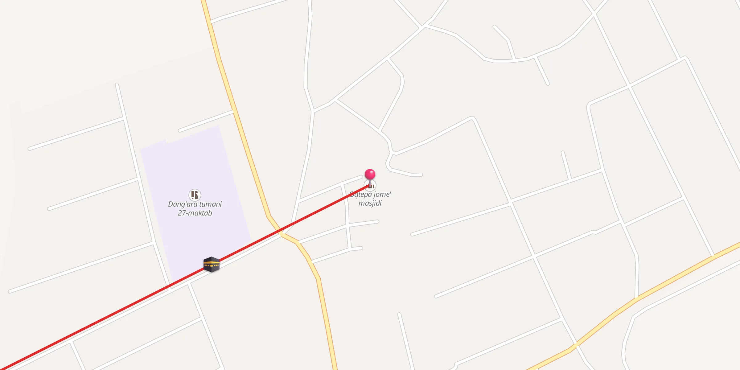 Carte de localisation : Oqtepa jome' masjidi