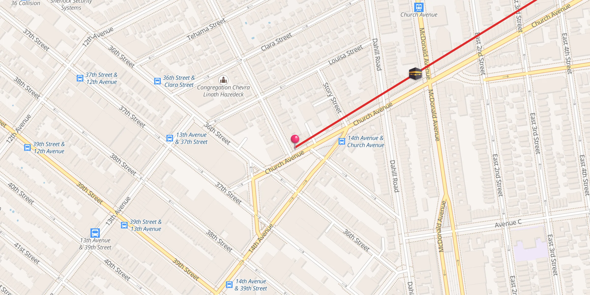 Carte de localisation : Masjid Nur Al Islam