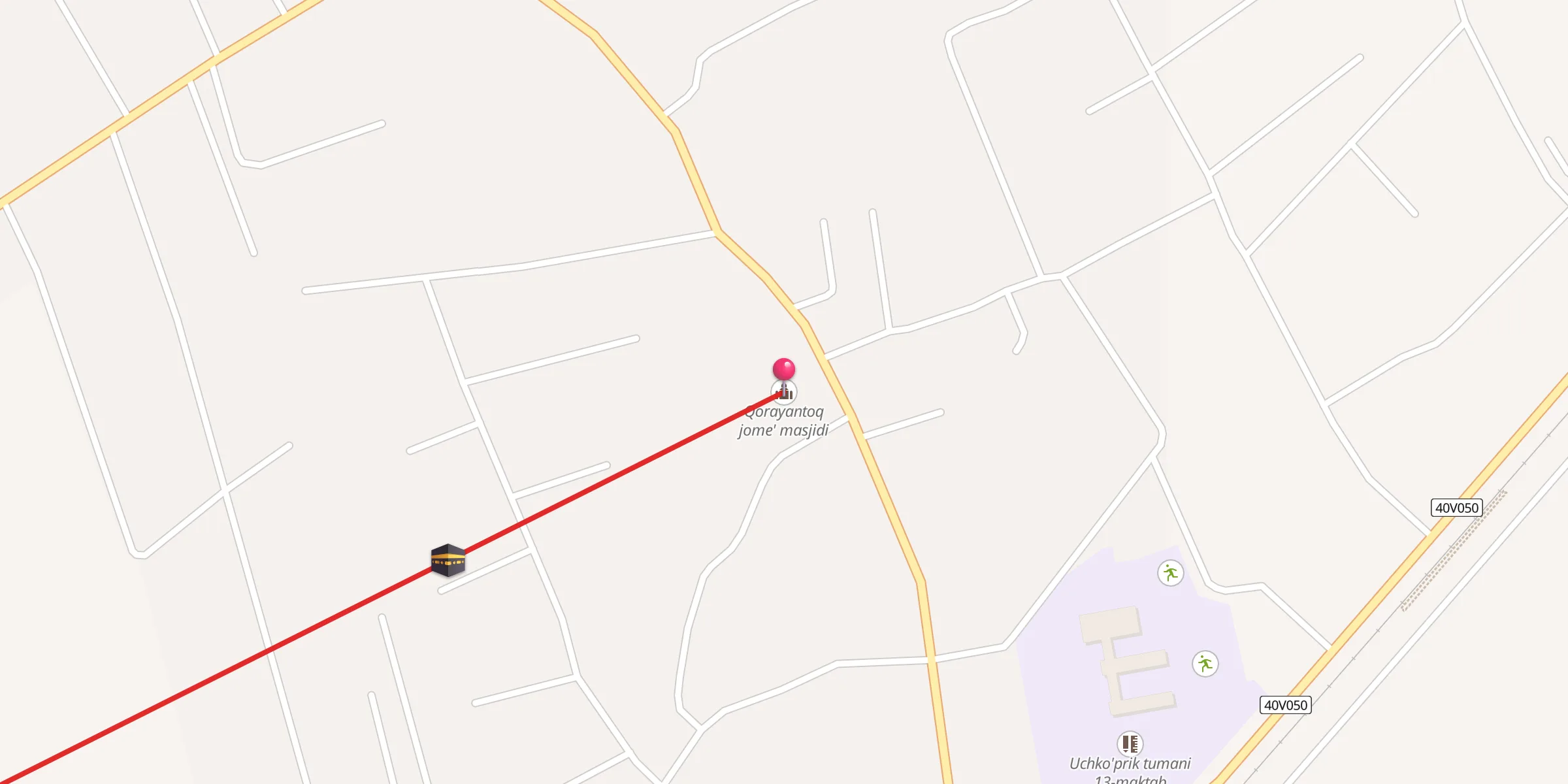 Carte de localisation : Qorayantoq jome' masjidi