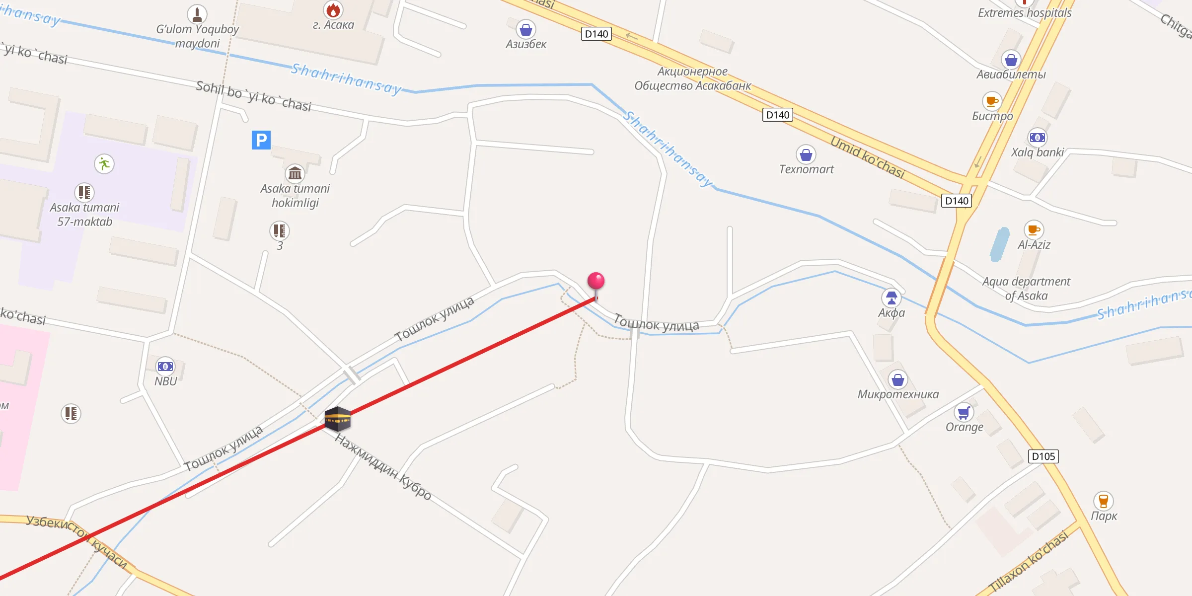 Carte de localisation : Axmadali Maxdum jome' masjidi