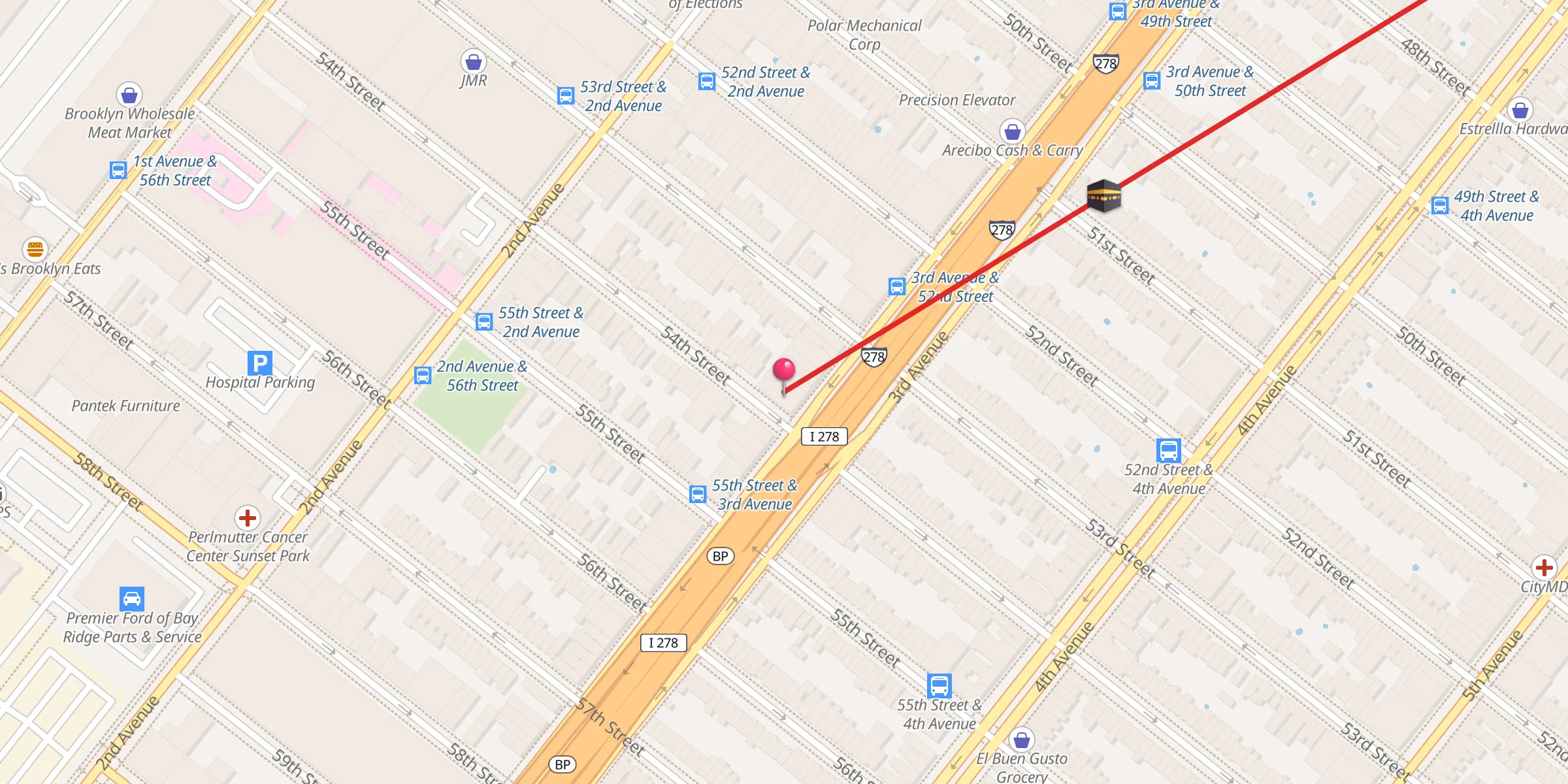 Carte de localisation : MCC Brooklyn
