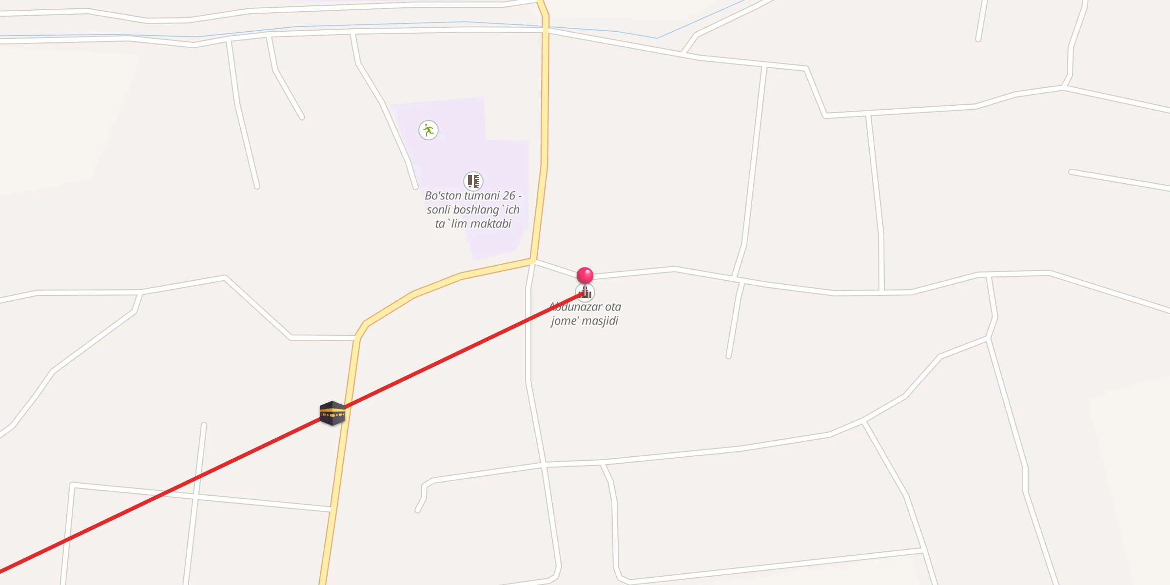 Carte de localisation : Abdunazar ota jome' masjidi