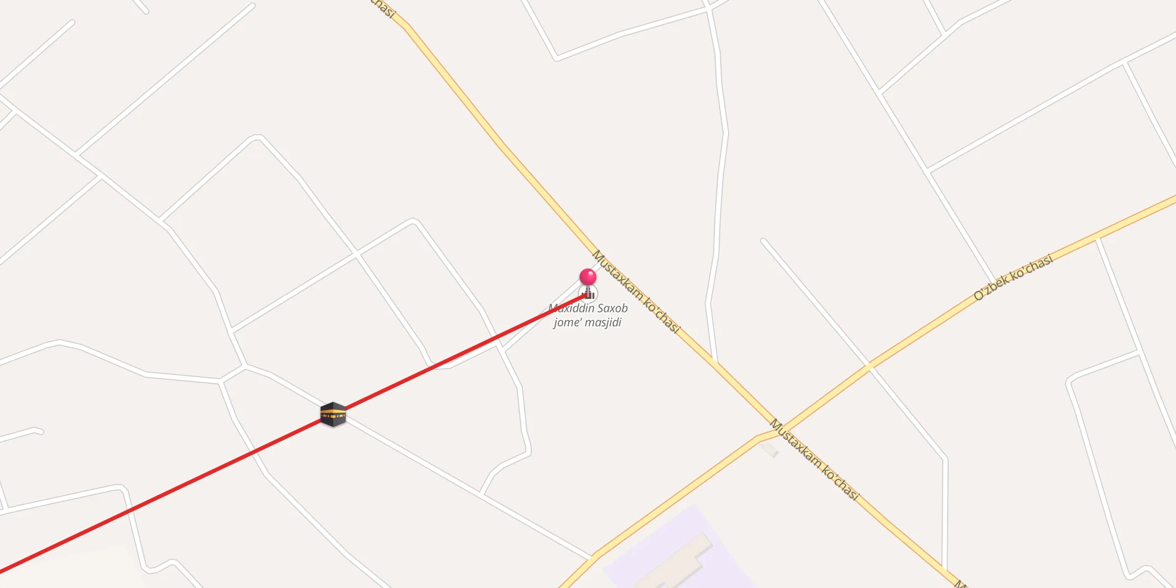 Carte de localisation : Muxiddin Saxob jome' masjidi
