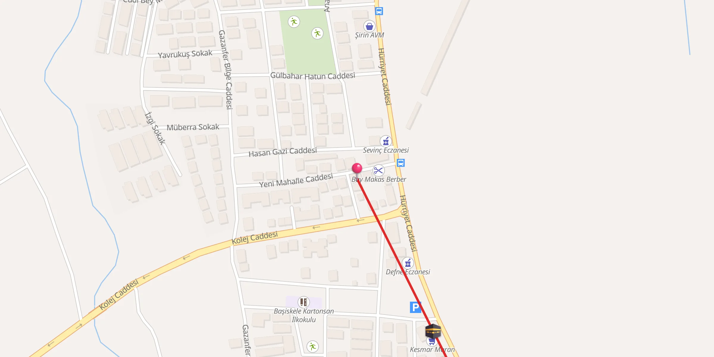 Carte de localisation : Hasan Gazi Cami