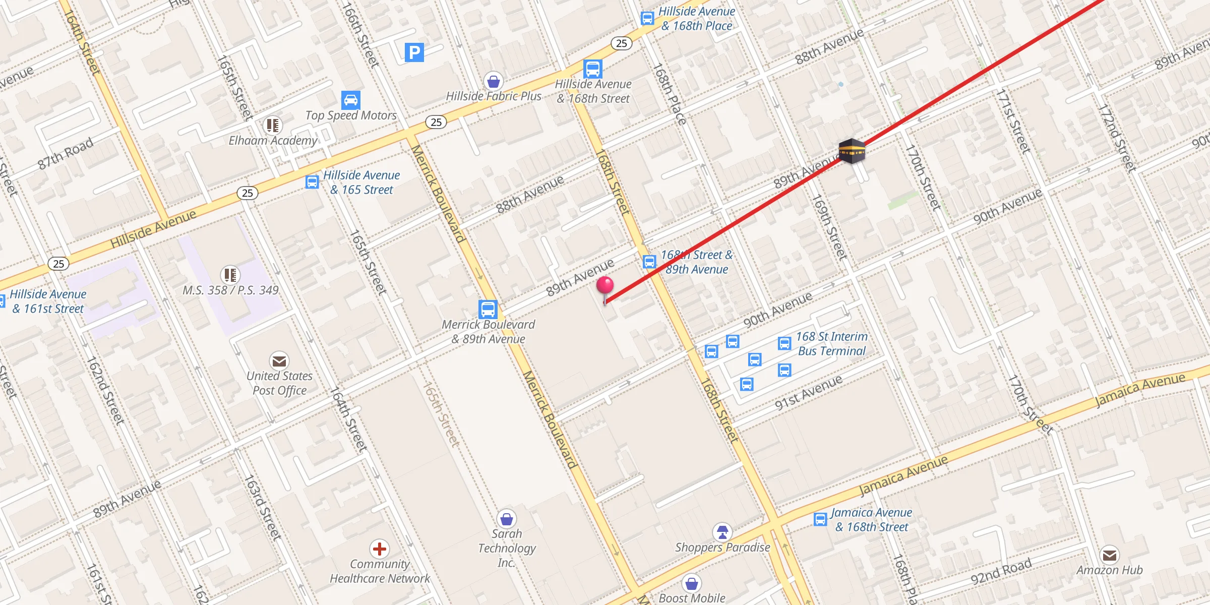 Carte de localisation : Icna Al-Markaz Masjid