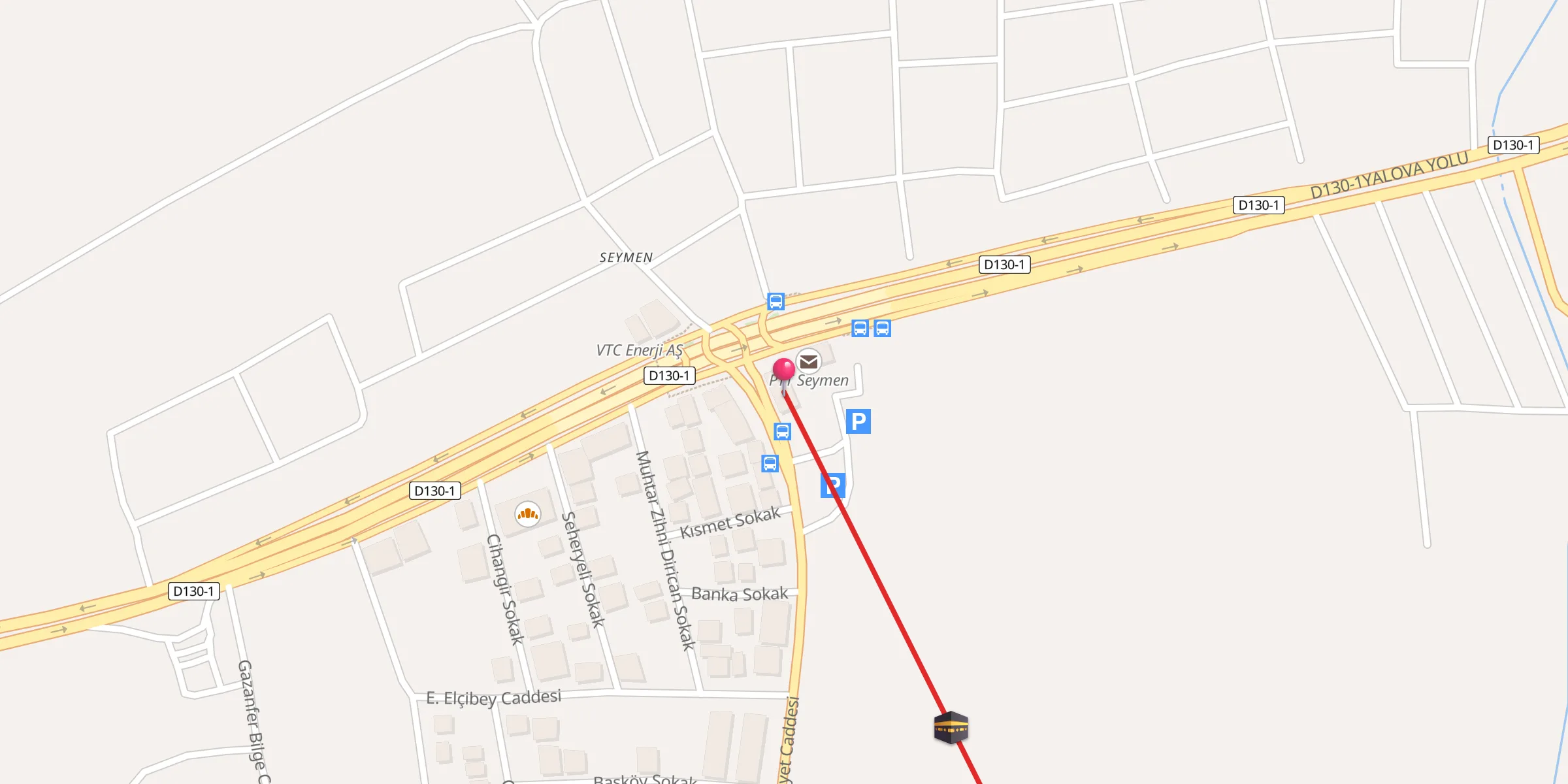Carte de localisation : Seymen Dörtyol Cami