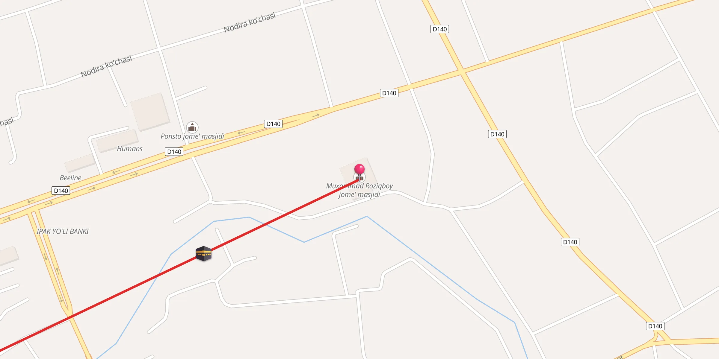 Carte de localisation : Muxammad Roziqboy jome' masjidi