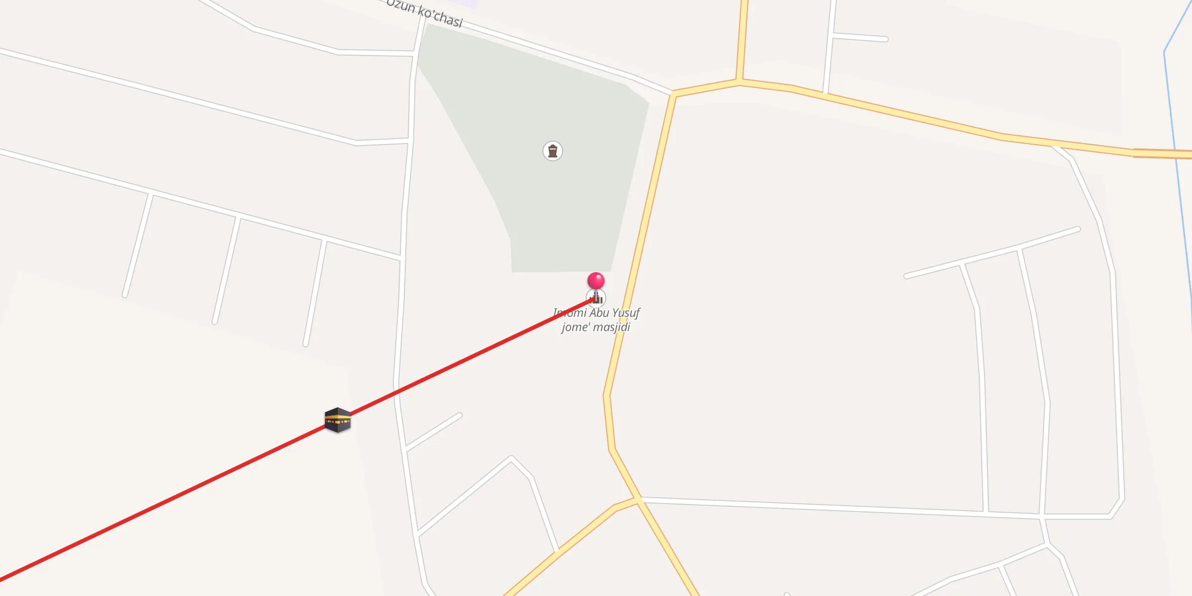 Carte de localisation : Imomi Abu Yusuf jome' masjidi