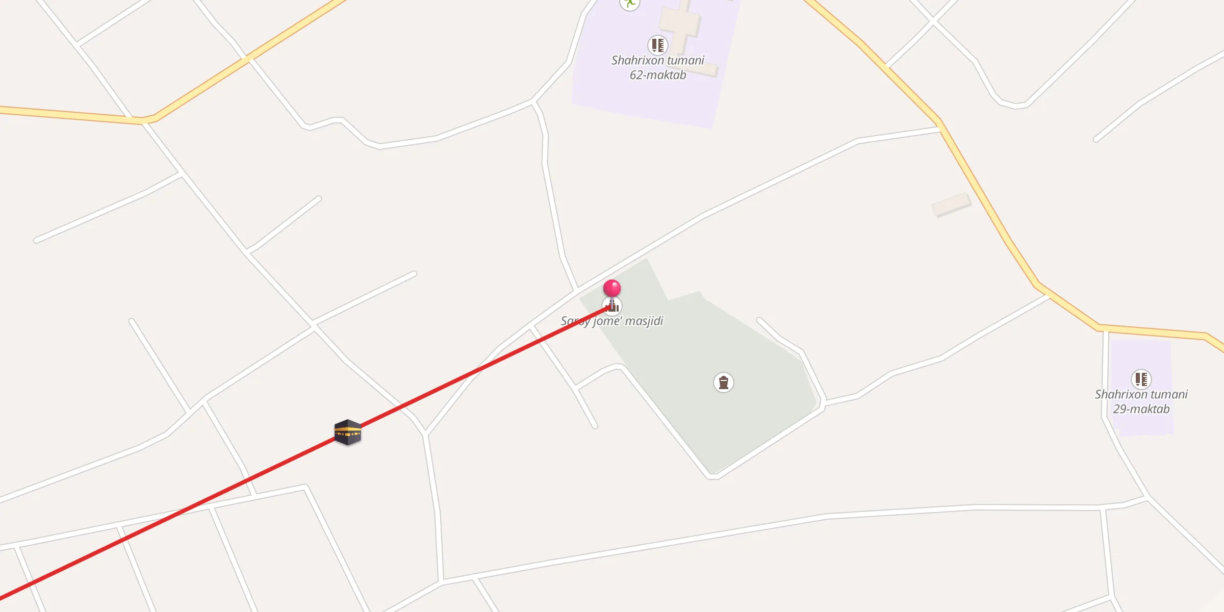 Carte de localisation : Saroy jome' masjidi
