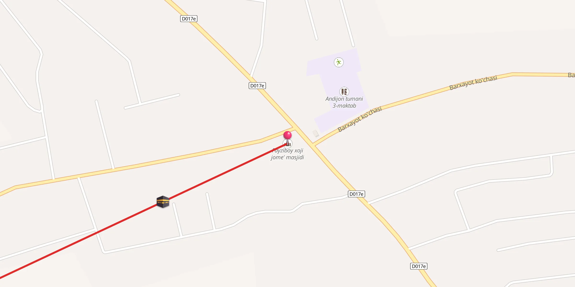 Carte de localisation : Fayziboy xoji jome' masjidi