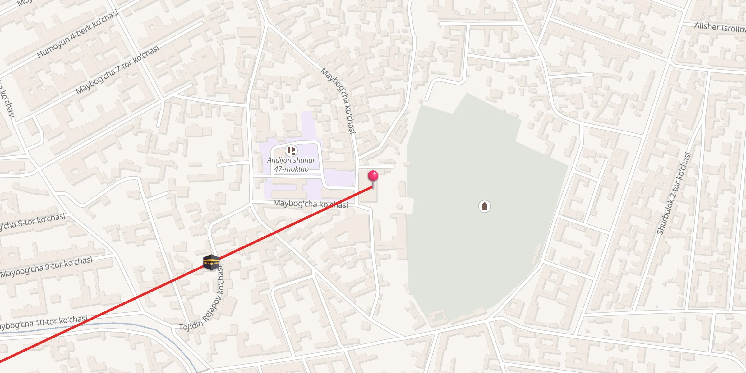 Carte de localisation : Mirpo'stin ota jome' masjidi