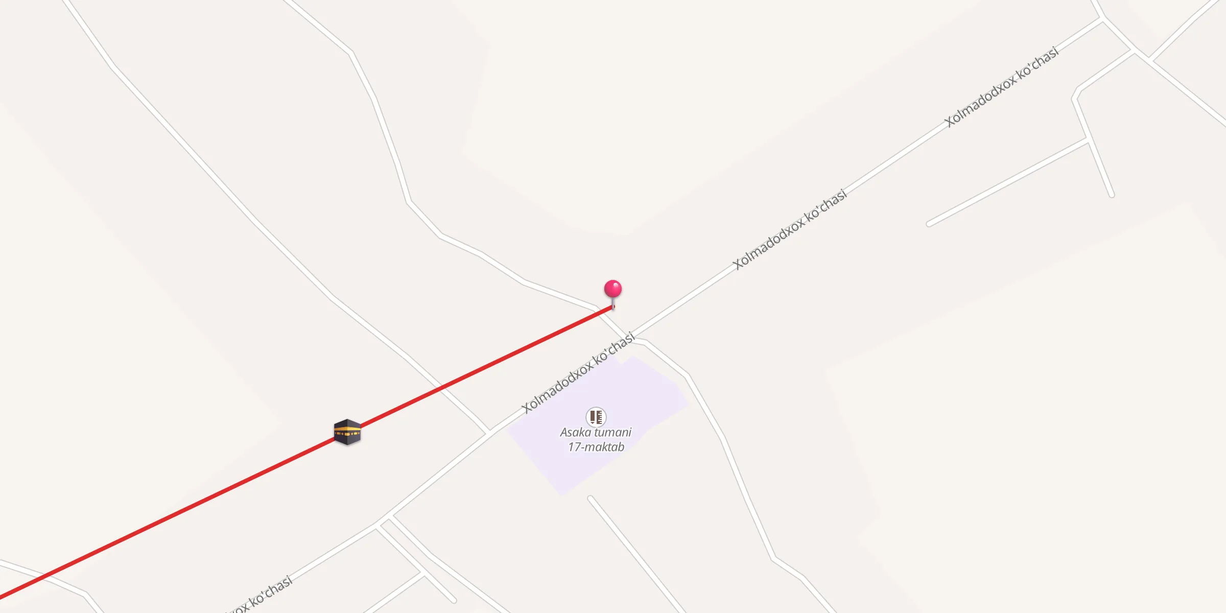 Carte de localisation : Xolmatdodxox jome' masjidi
