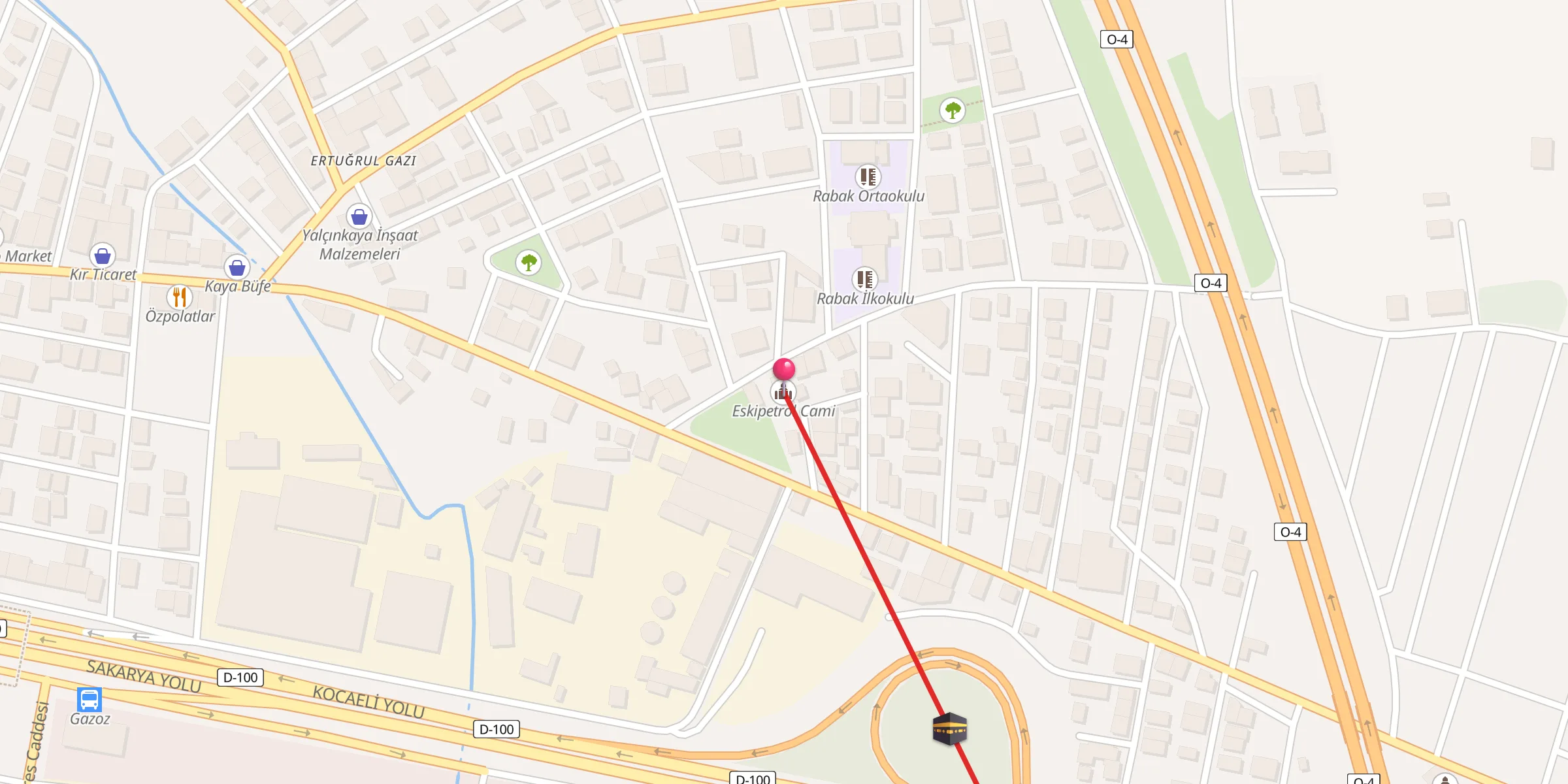 Carte de localisation : Eskipetrol Cami