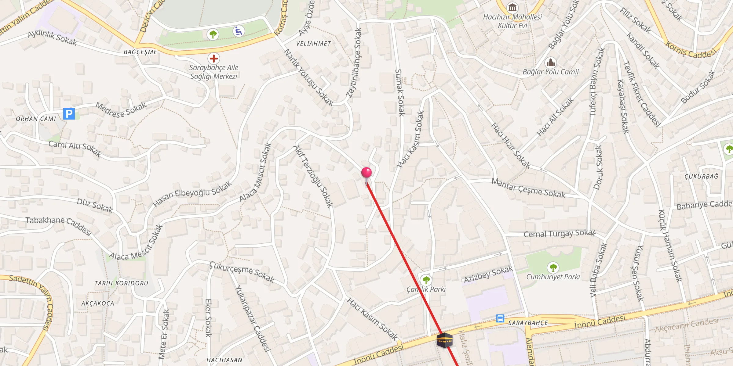 Carte de localisation : Alaca Mescit Cami
