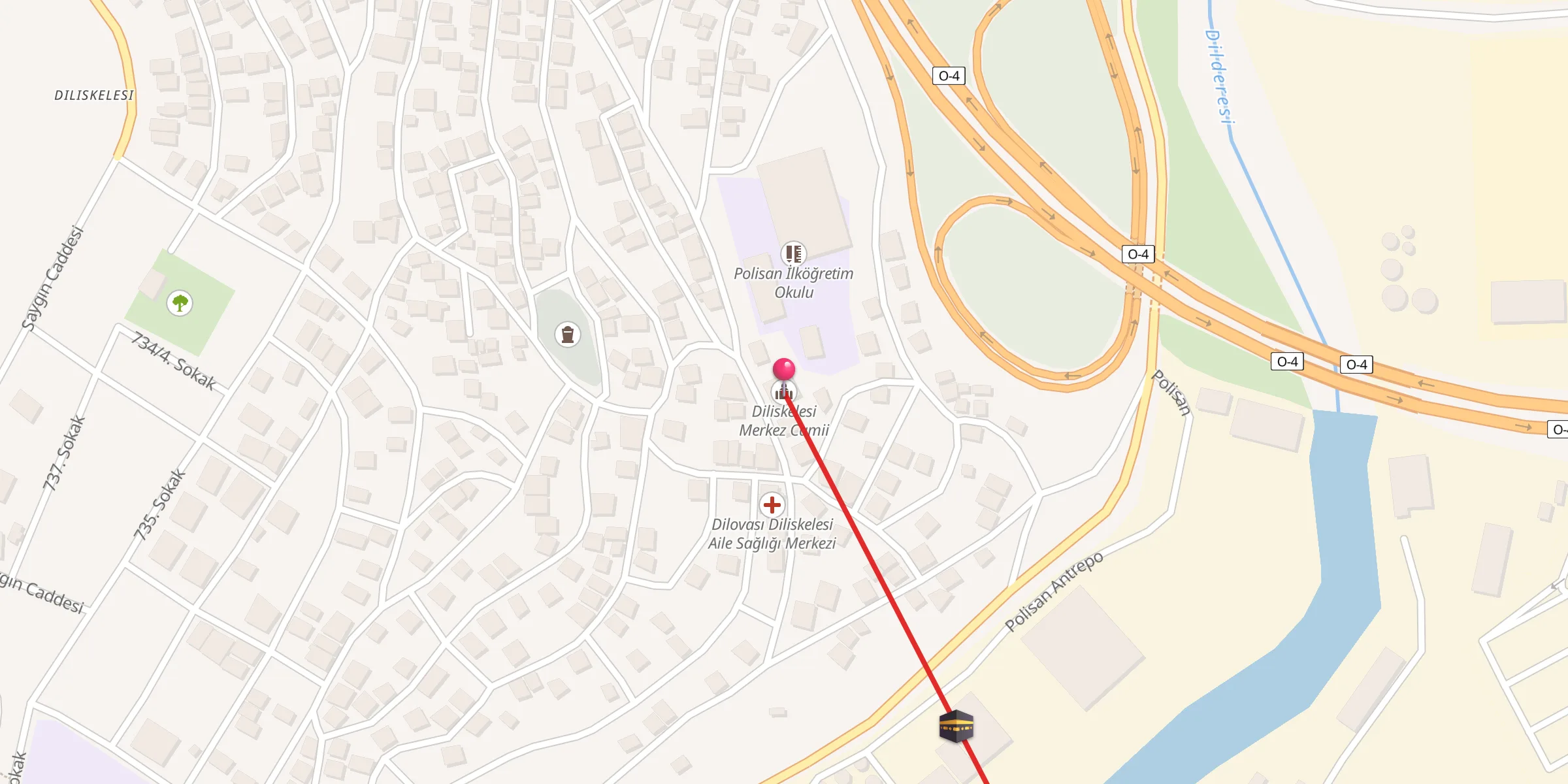 Carte de localisation : Diliskelesi Merkez Camii