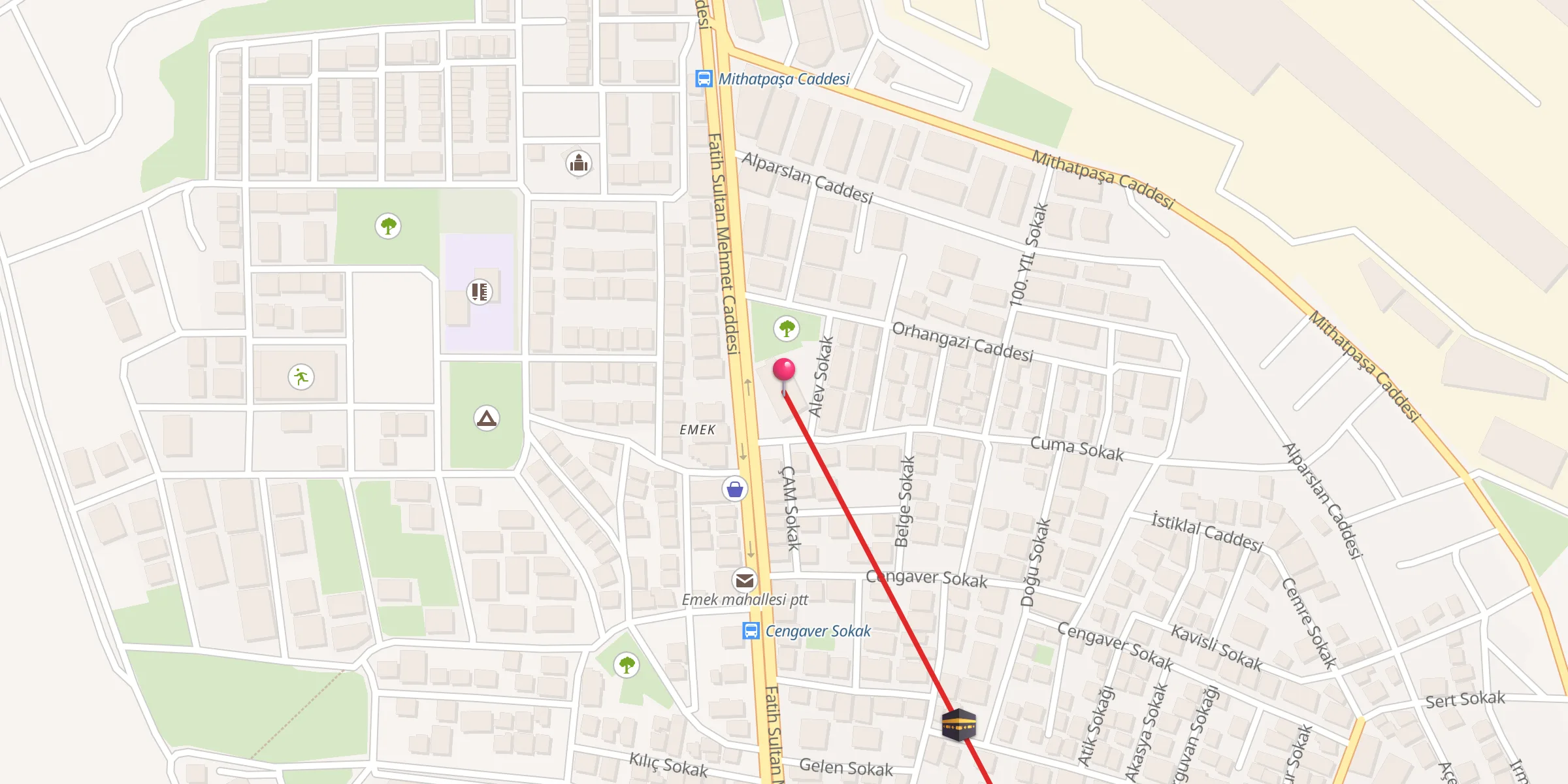 Carte de localisation : Fatih Merkez Camisi