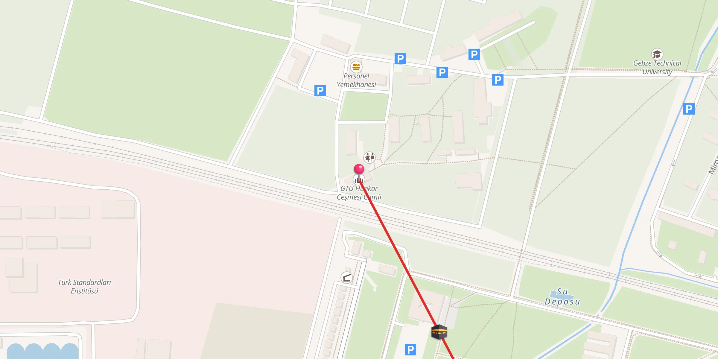 Carte de localisation : GTÜ Hünkar Çeşmesi Camii