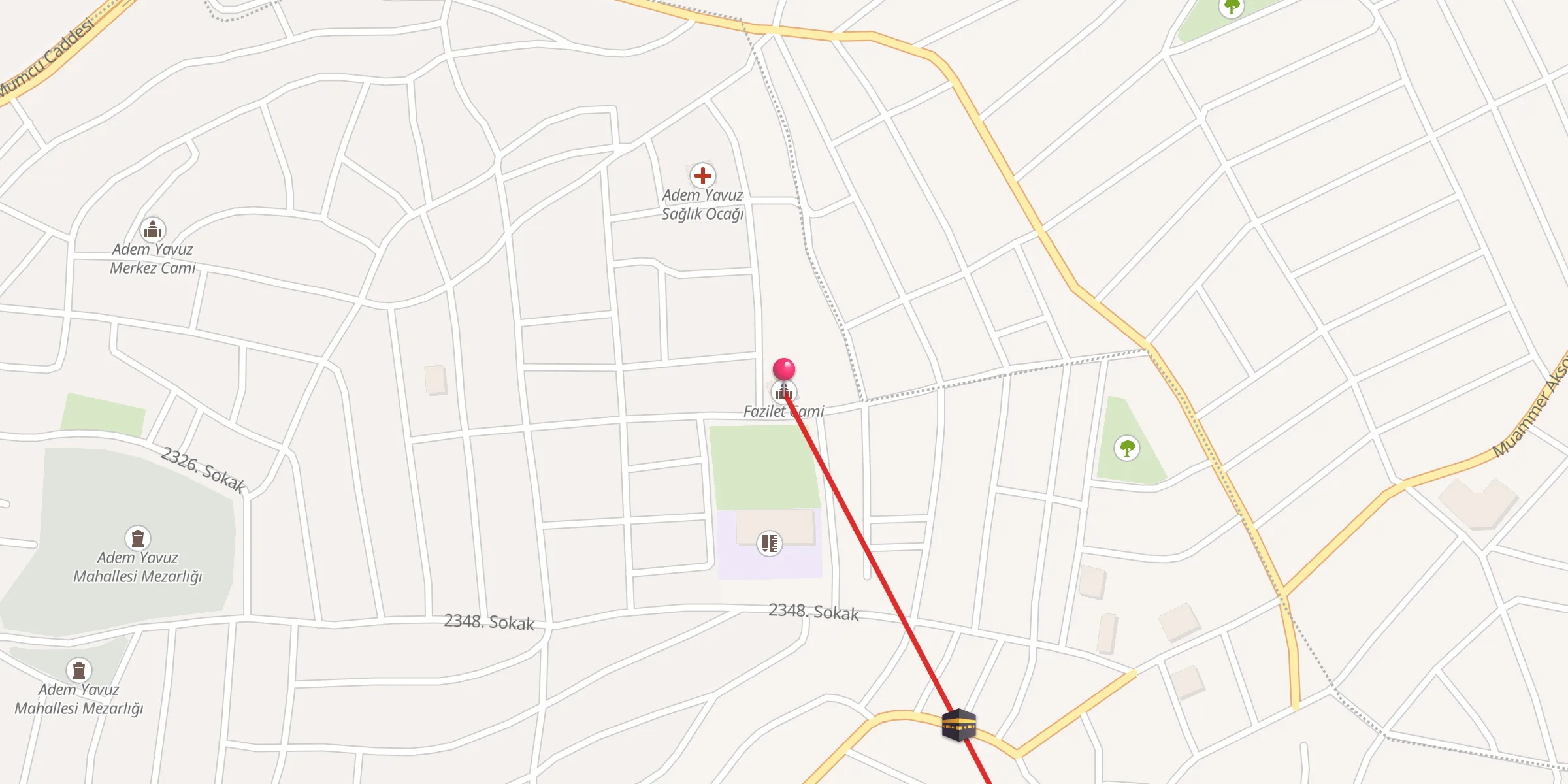 Carte de localisation : Fazilet Cami