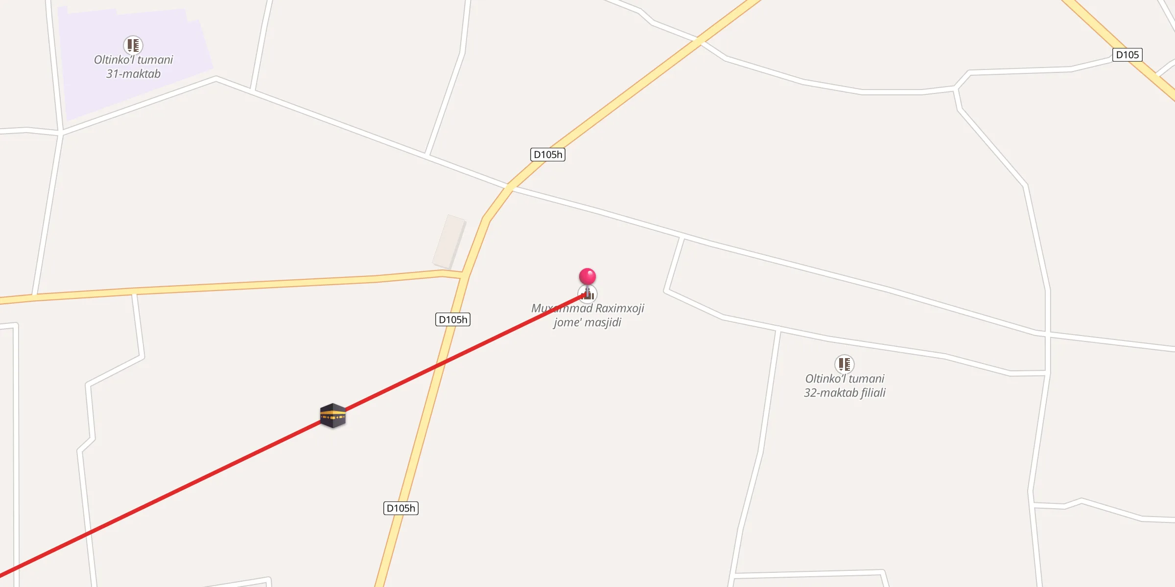 Carte de localisation : Muxammad Raximxoji jome' masjidi