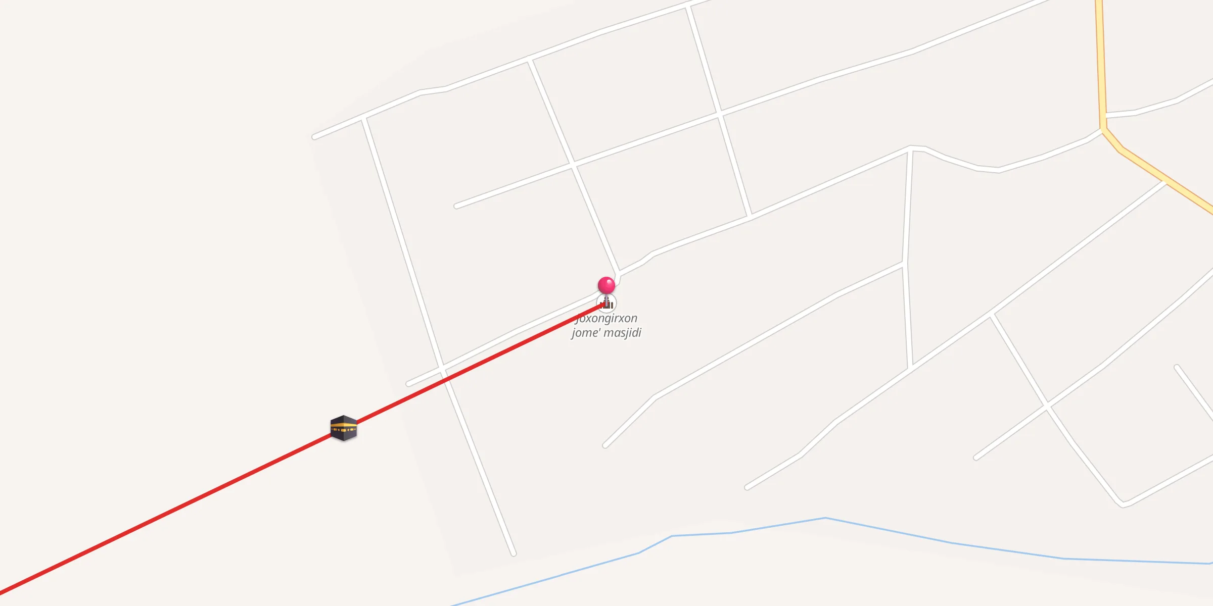 Carte de localisation : Joxongirxon jome' masjidi