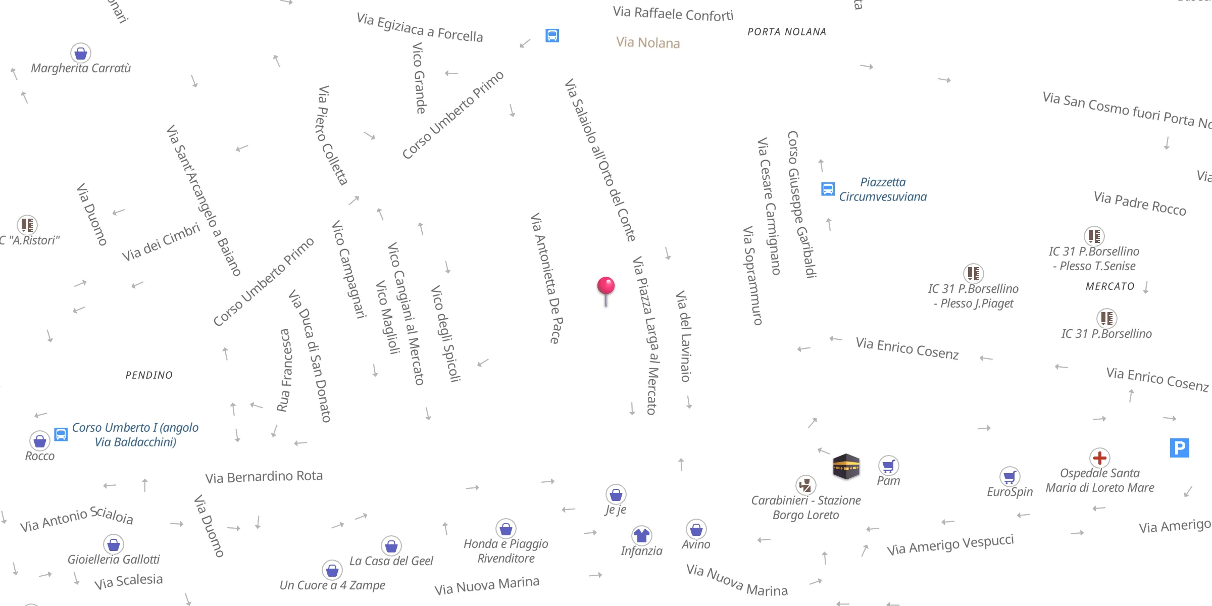 Carte de localisation : Moschea di Napoli