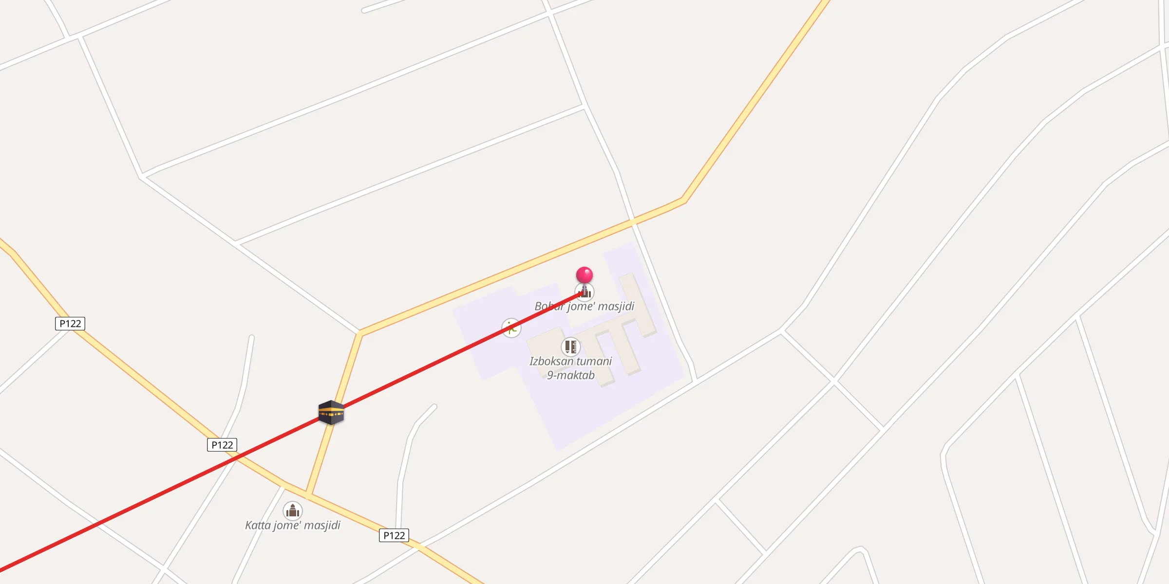 Carte de localisation : Bobur jome' masjidi