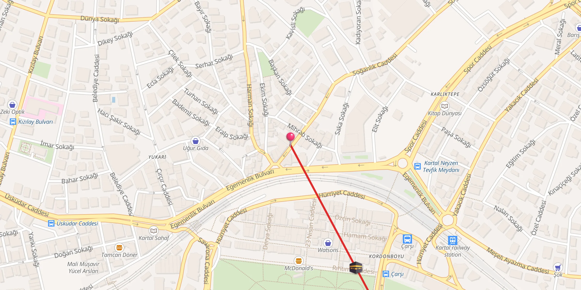 Carte de localisation : Birlik Mescidi