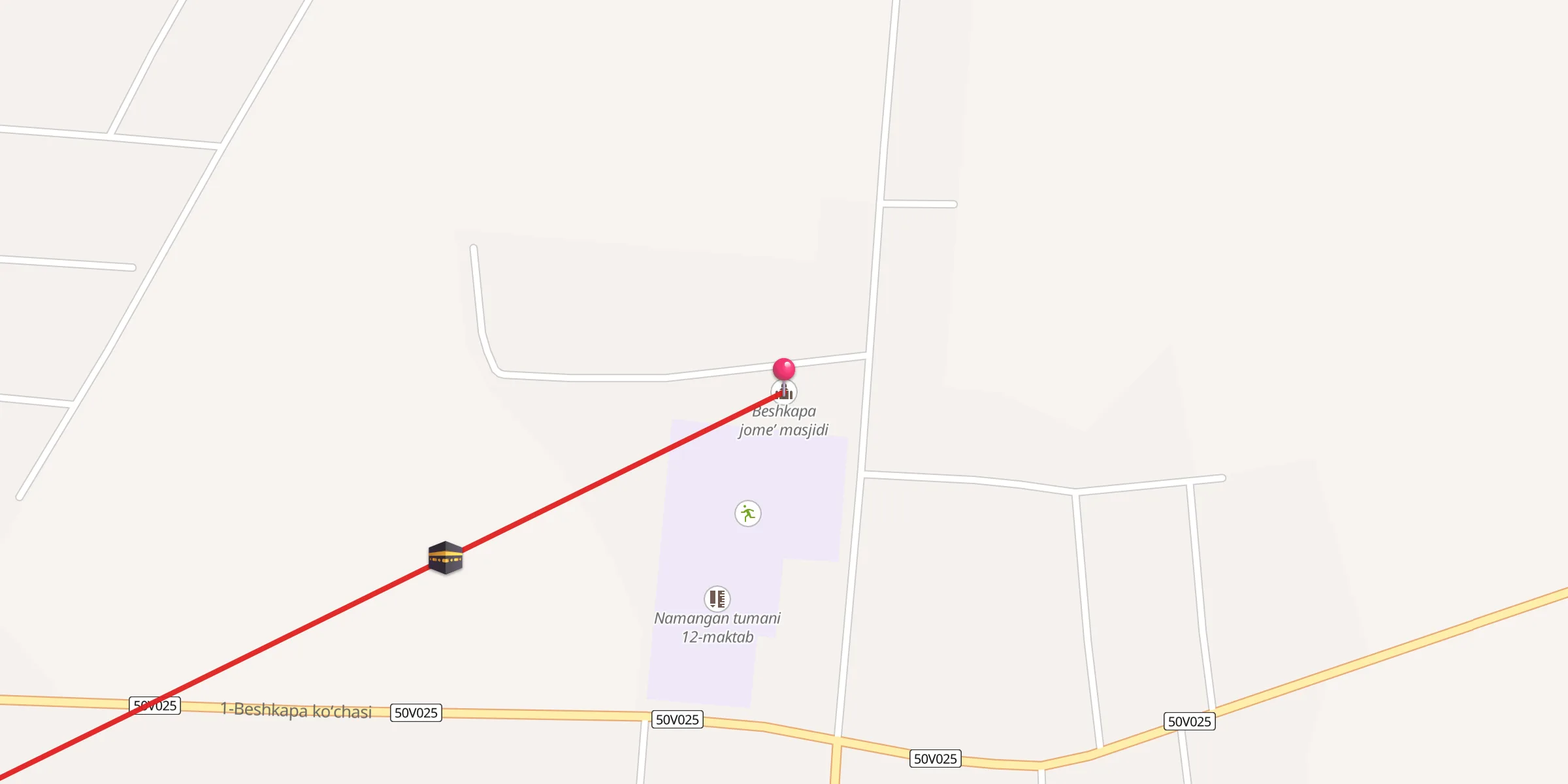 Carte de localisation : Beshkapa jome’ masjidi