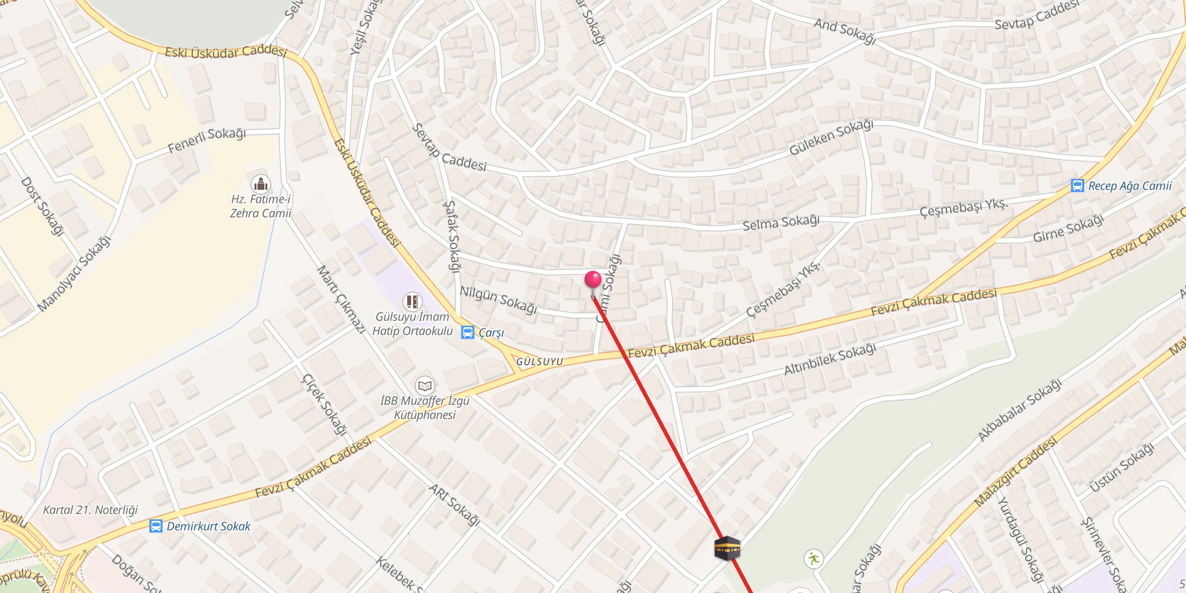 Carte de localisation : Cengiz Topel Camii